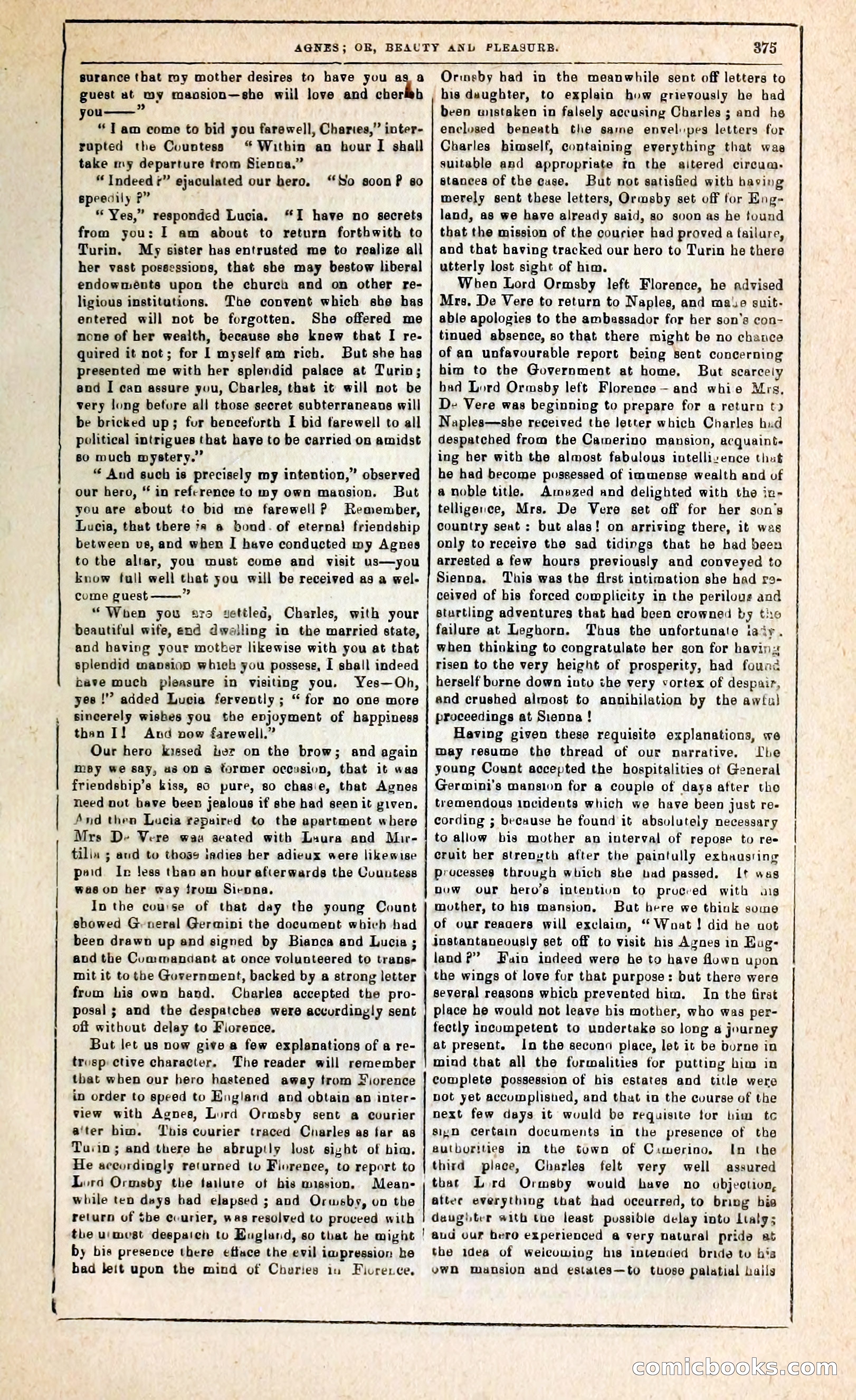 Agnes, or, Beauty and Pleasure — page 383 of 394