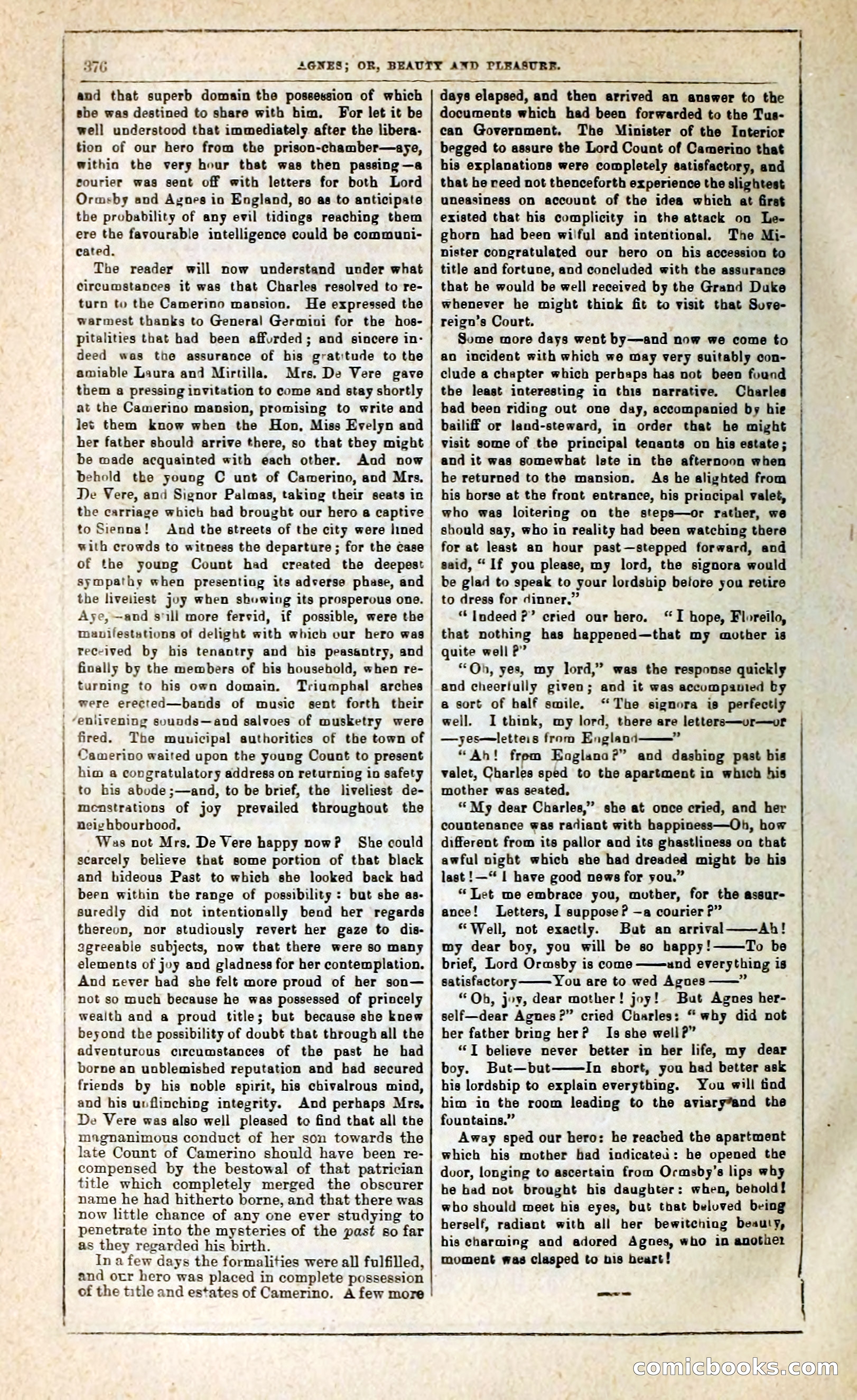 Agnes, or, Beauty and Pleasure — page 384 of 394