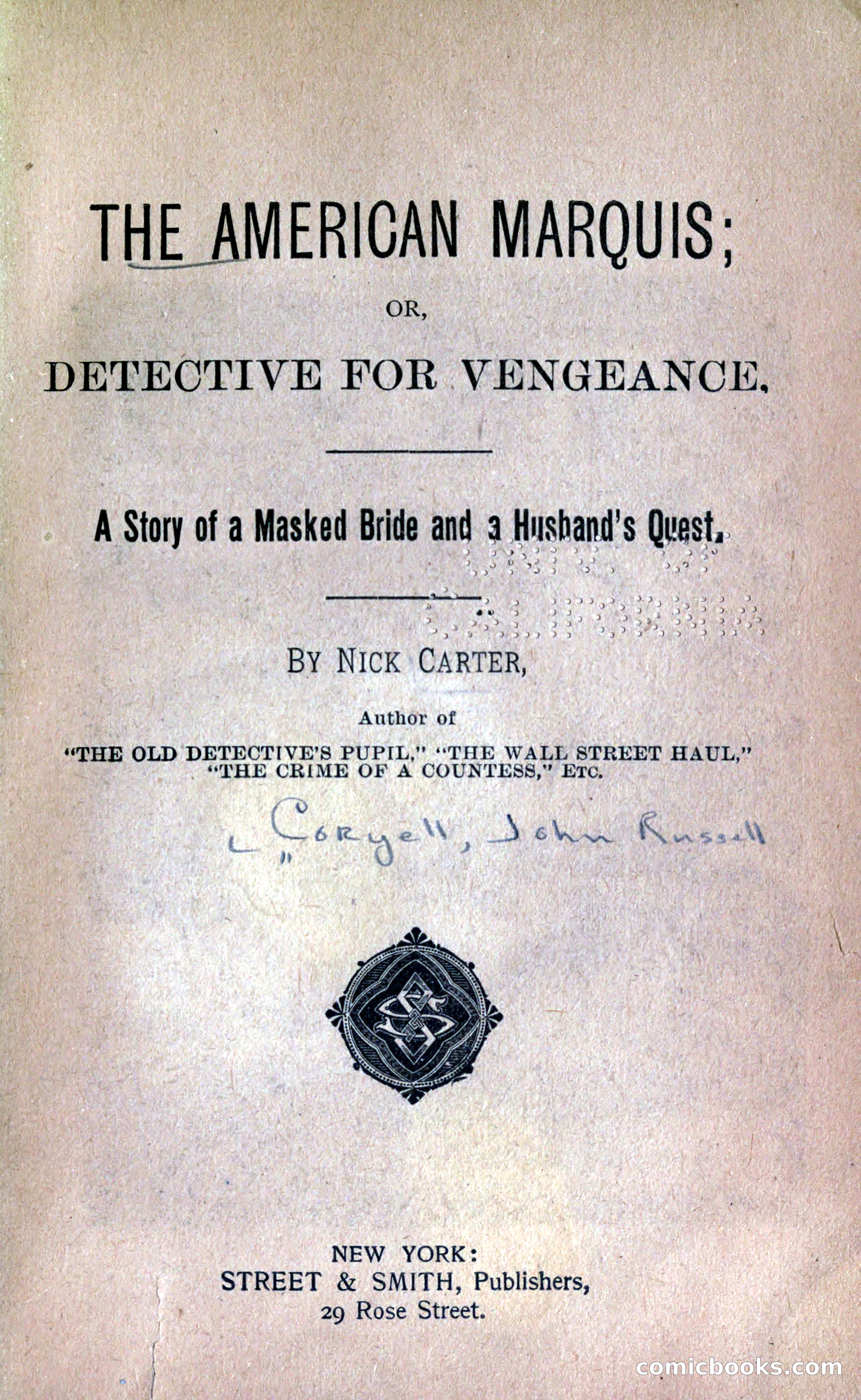 The American Marquis by Nick Carter — page 7 of 216