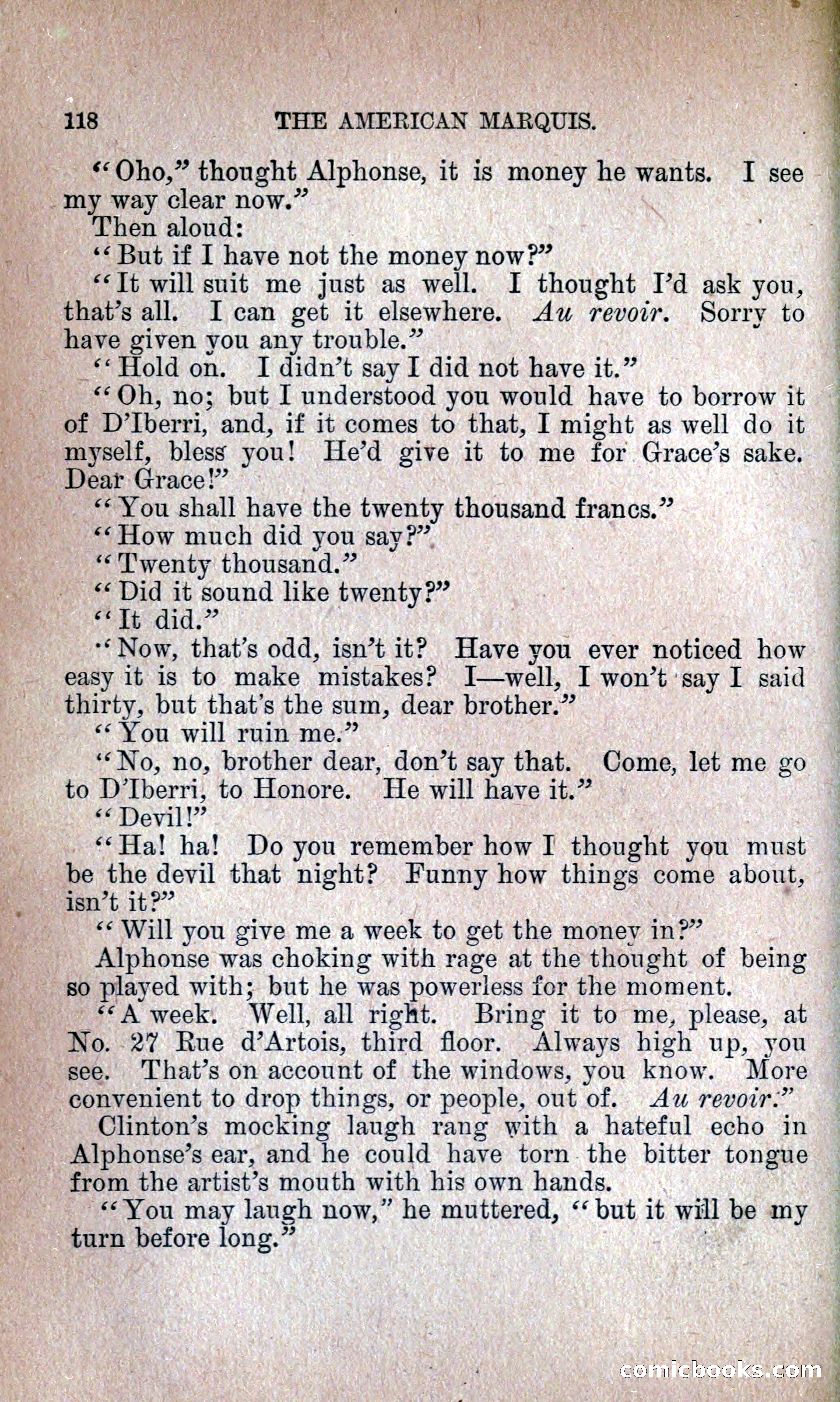 The American Marquis by Nick Carter — page 122 of 216
