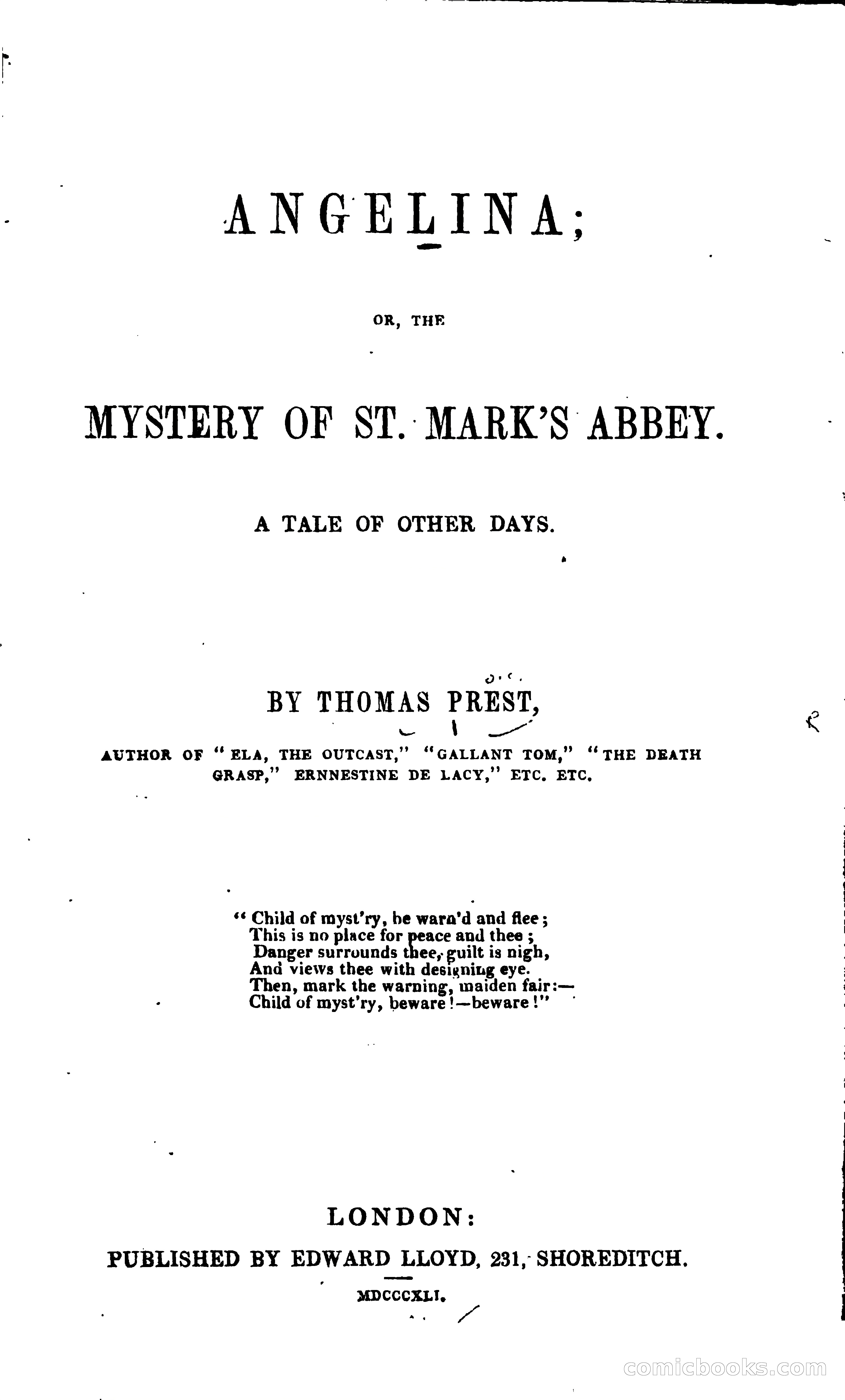 Angelina: Or, The Mystery of St. Mark's Abbey — page 10 of 248