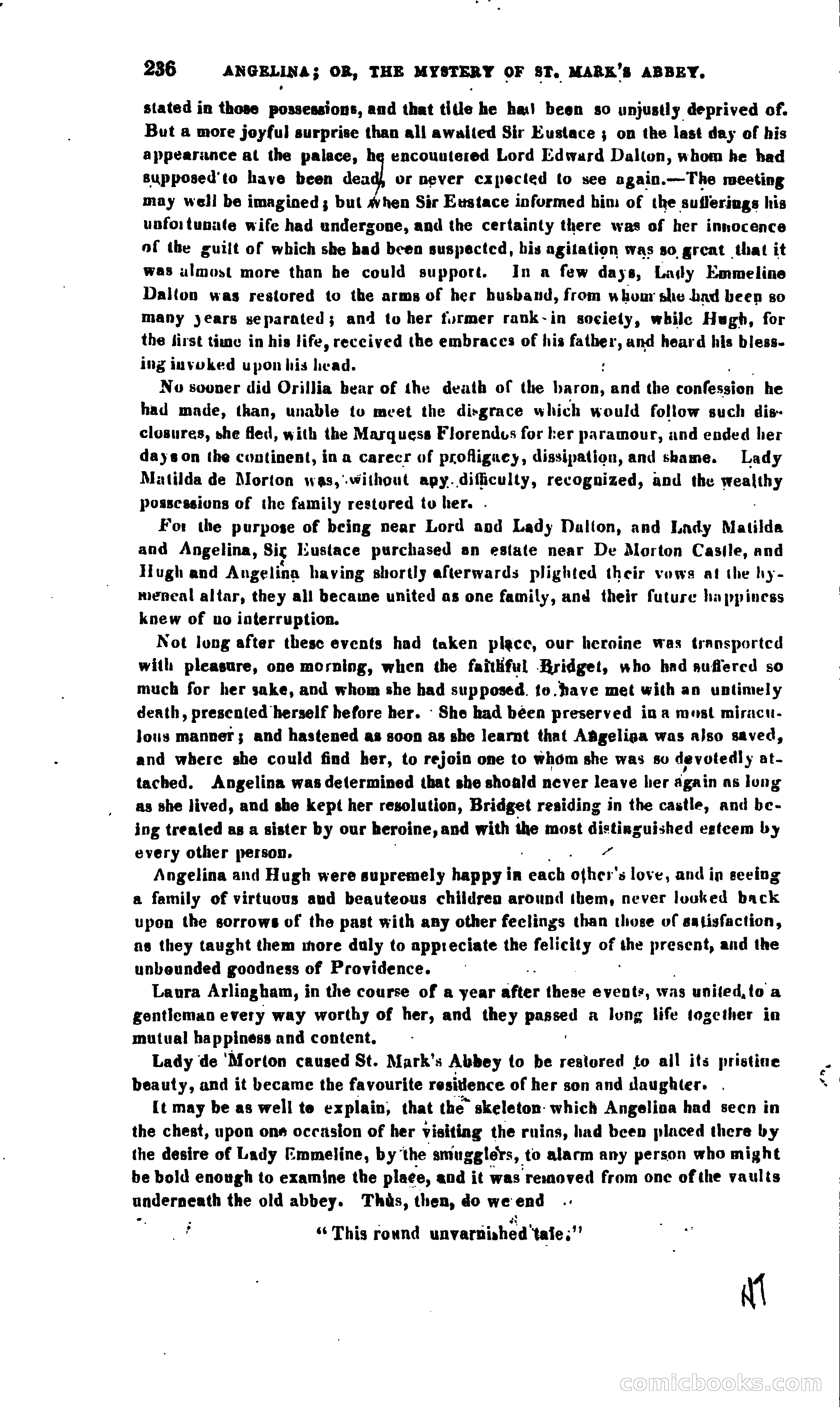 Angelina: Or, The Mystery of St. Mark's Abbey — page 249 of 248