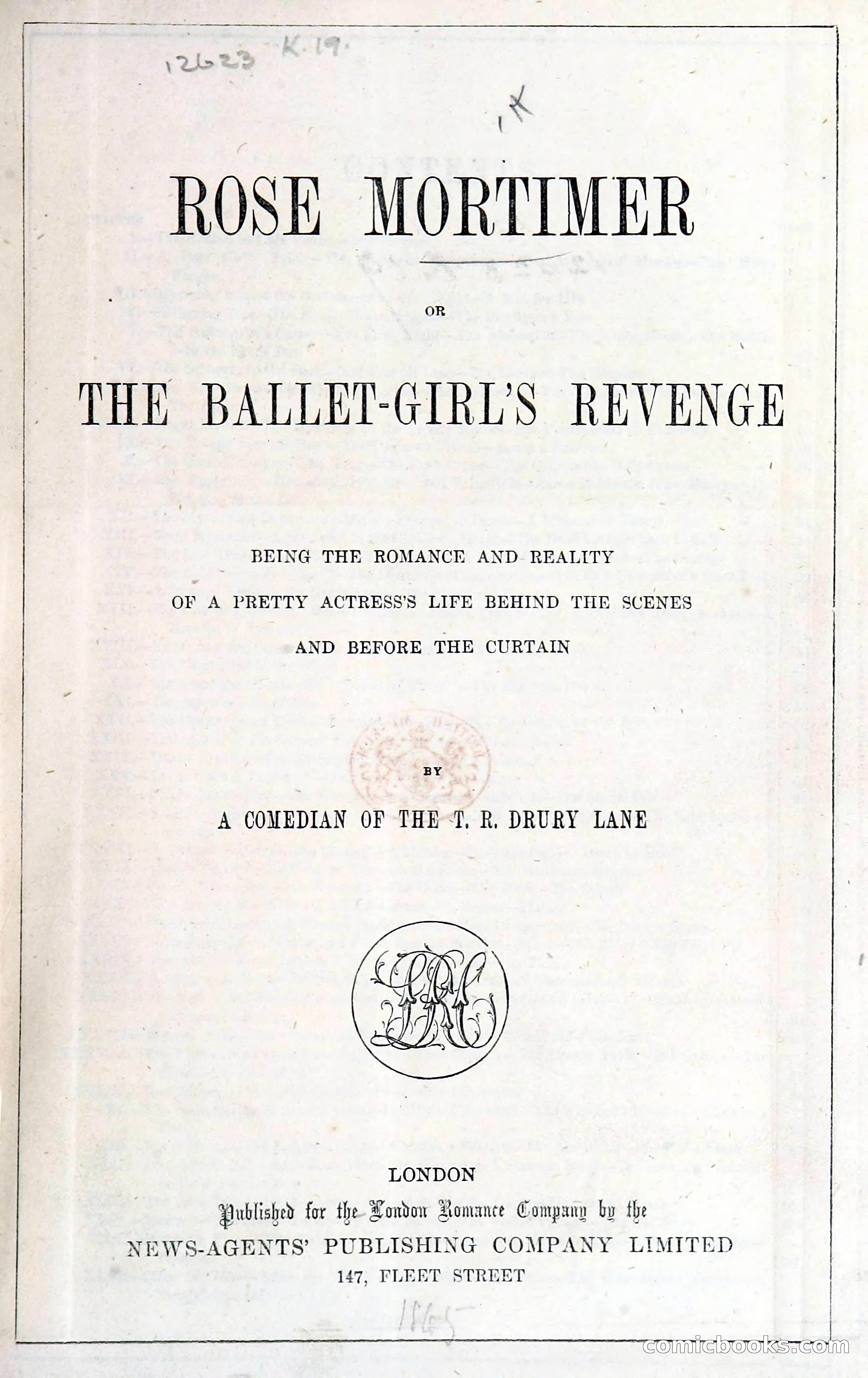 Rose Mortimer; Or, The Ballet-Girl's Revenge — page 5 of 204