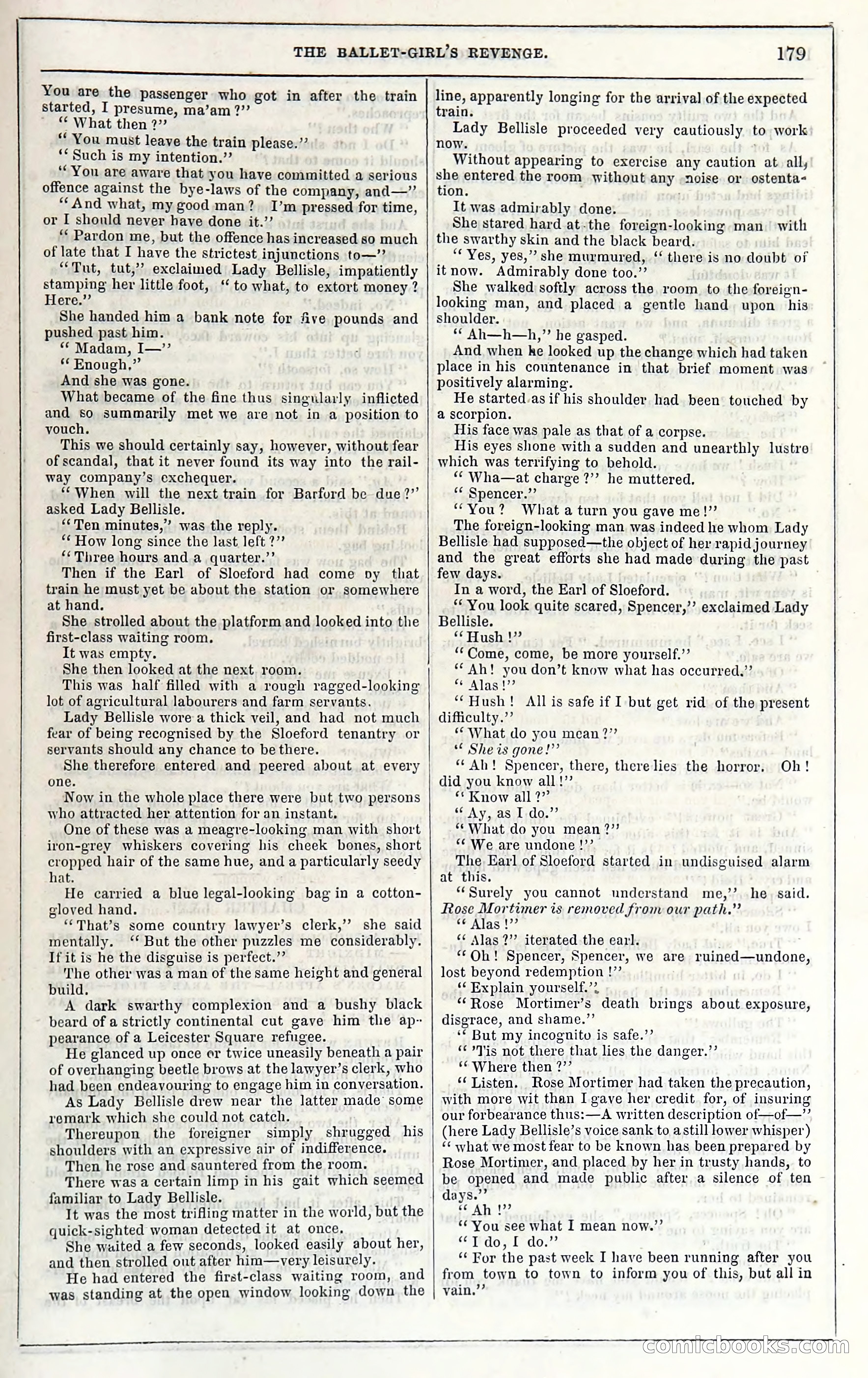 Rose Mortimer; Or, The Ballet-Girl's Revenge — page 185 of 204