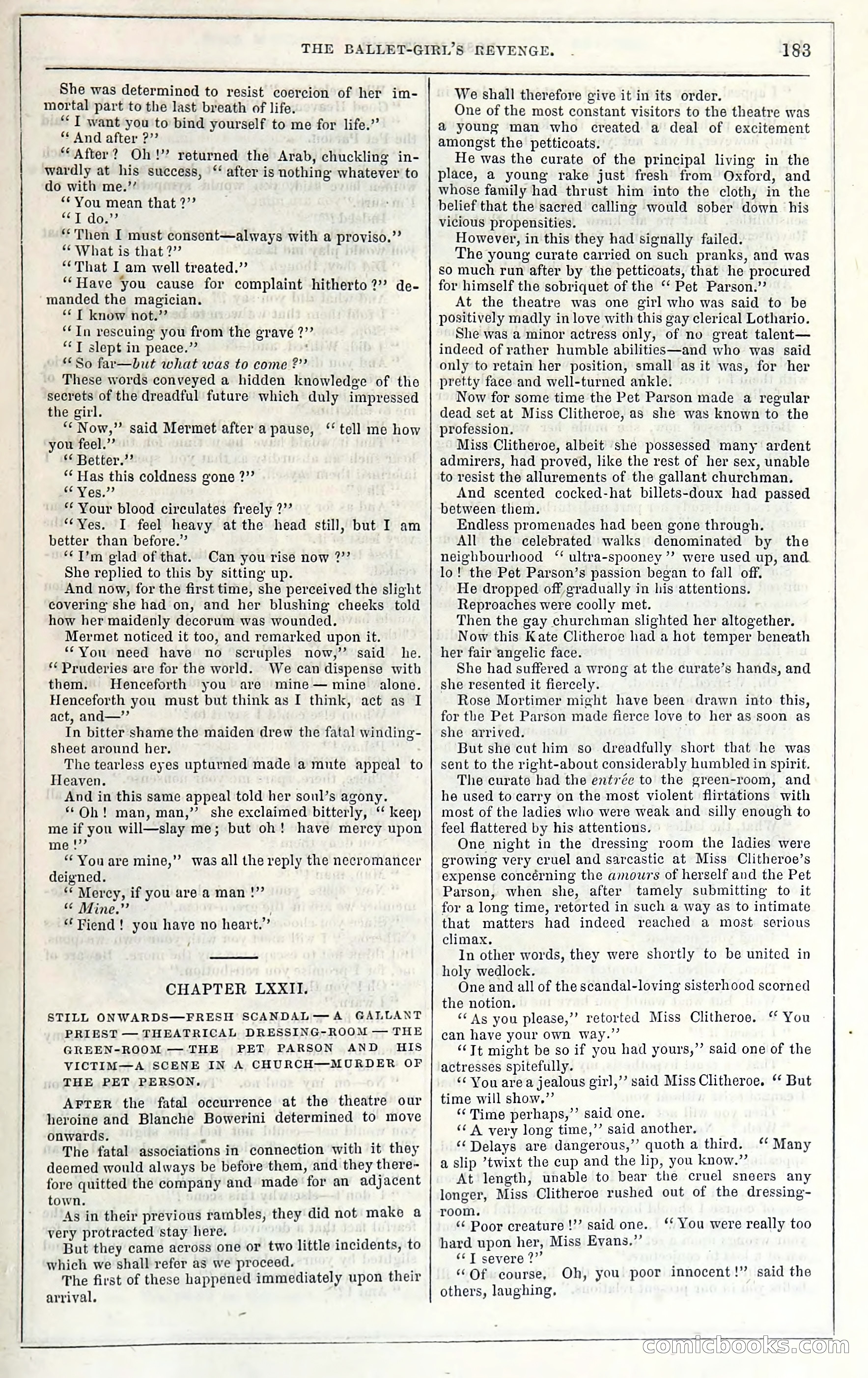Rose Mortimer; Or, The Ballet-Girl's Revenge — page 189 of 204