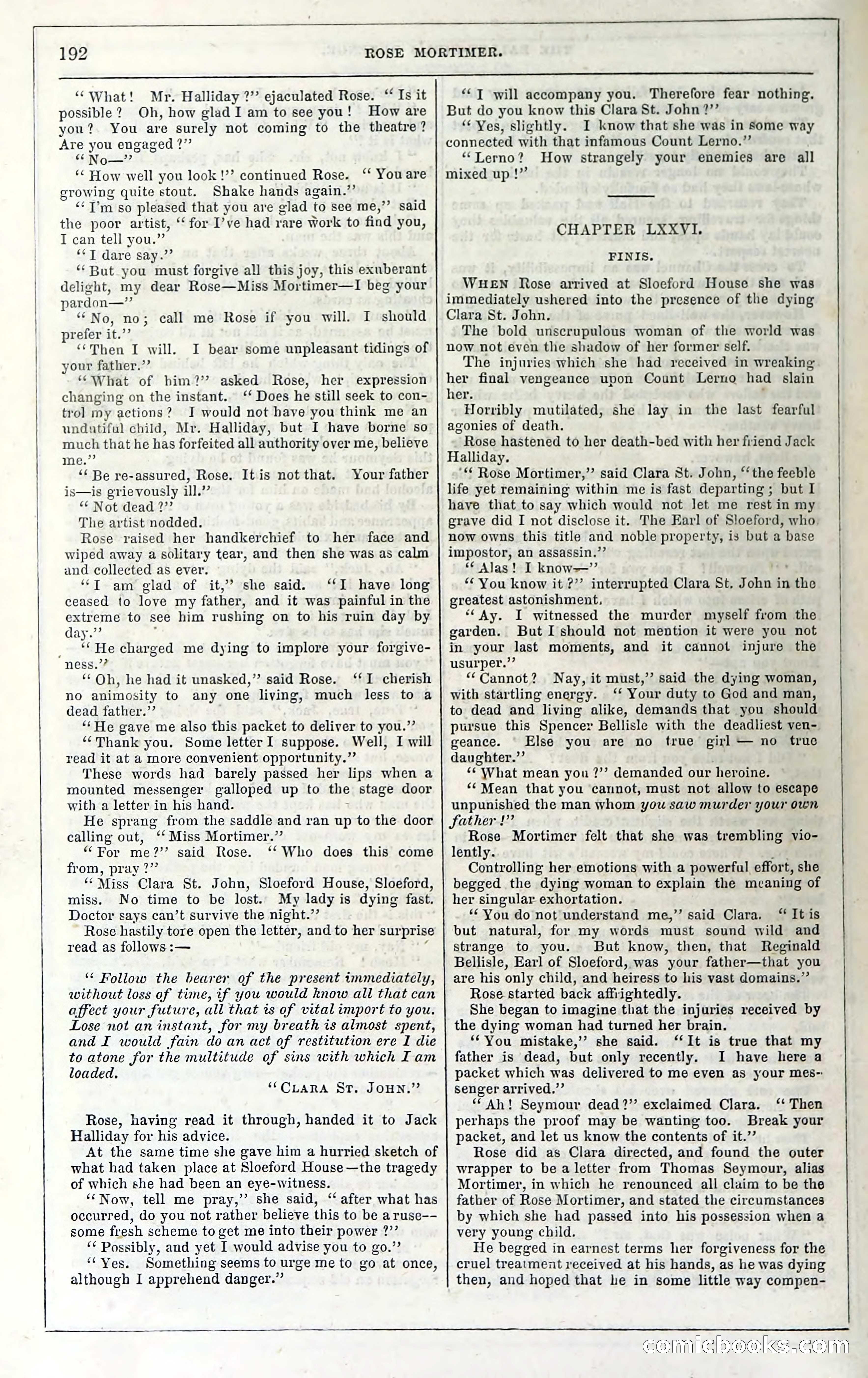 Rose Mortimer; Or, The Ballet-Girl's Revenge — page 198 of 204