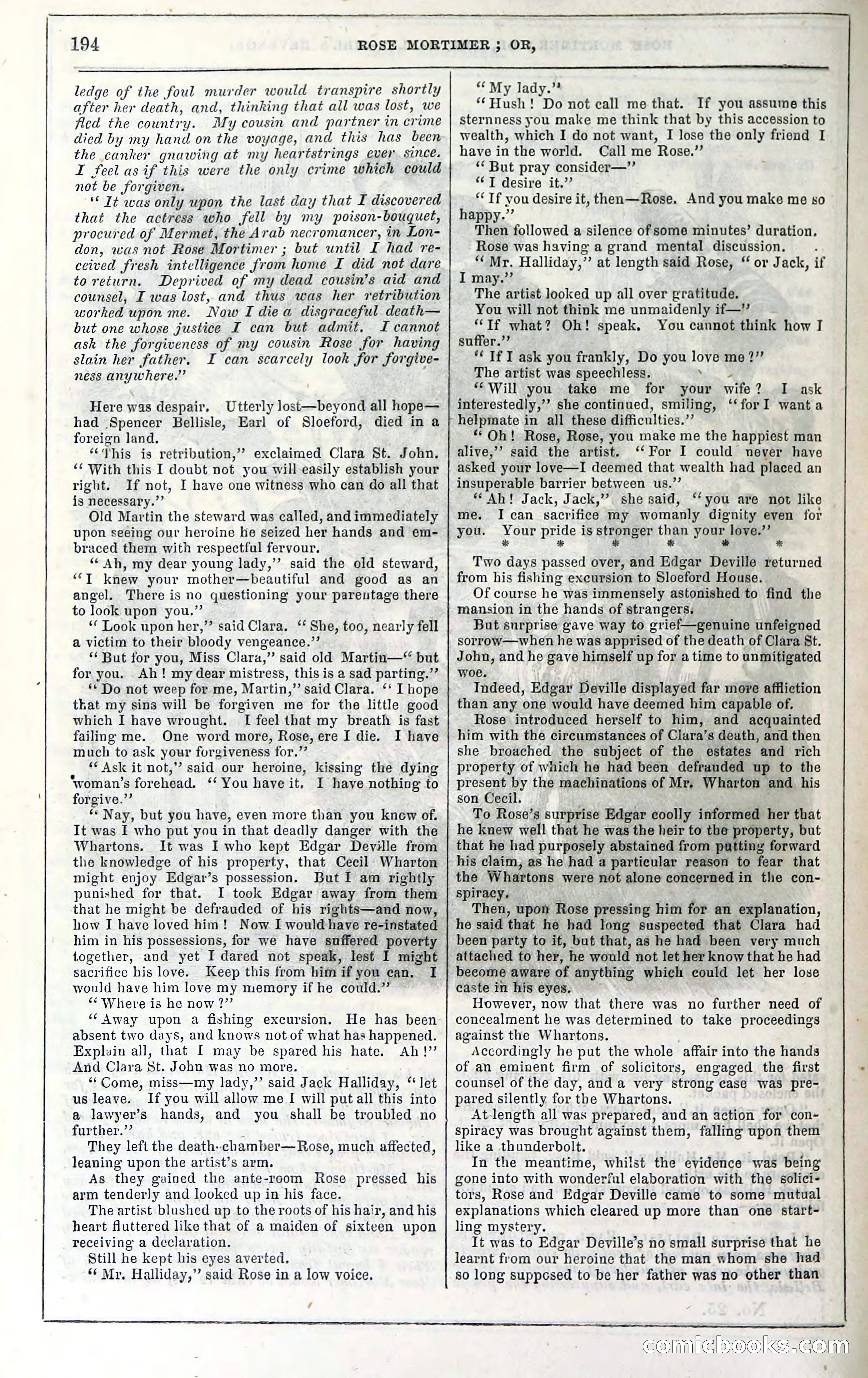Rose Mortimer; Or, The Ballet-Girl's Revenge — page 200 of 204