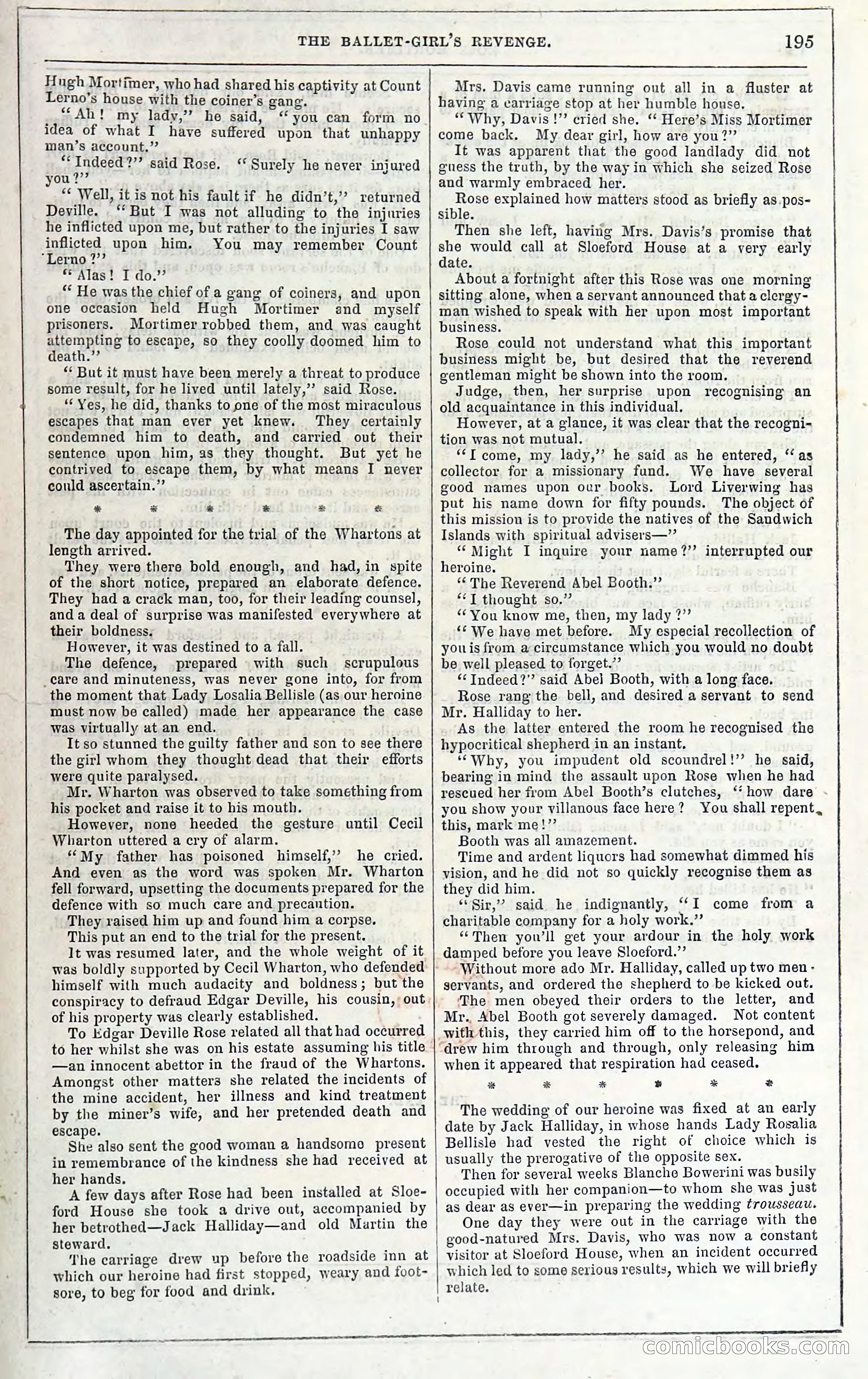 Rose Mortimer; Or, The Ballet-Girl's Revenge — page 201 of 204