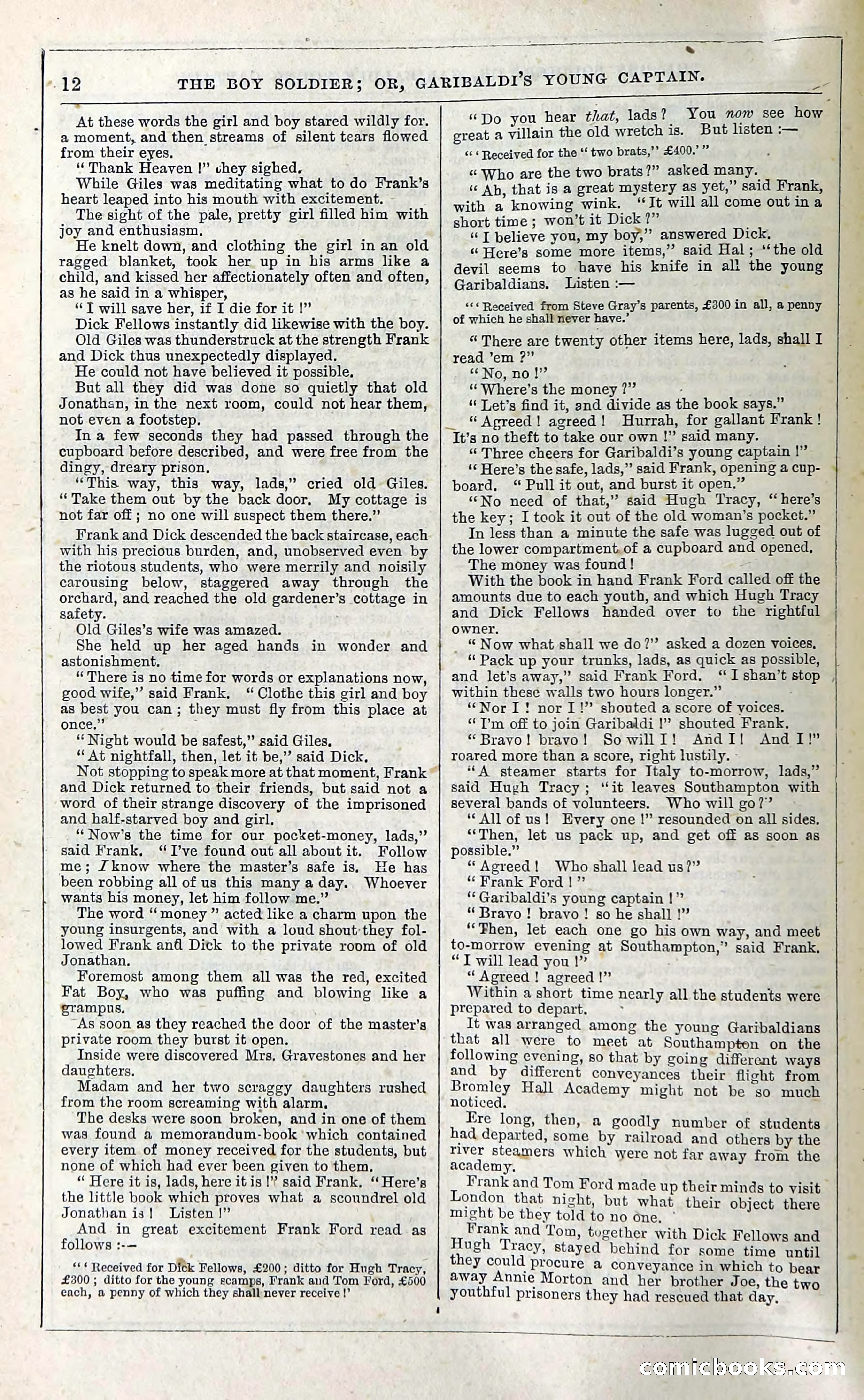 The Boy Soldier; Or, Garibaldi's Young Captain — page 18 of 390