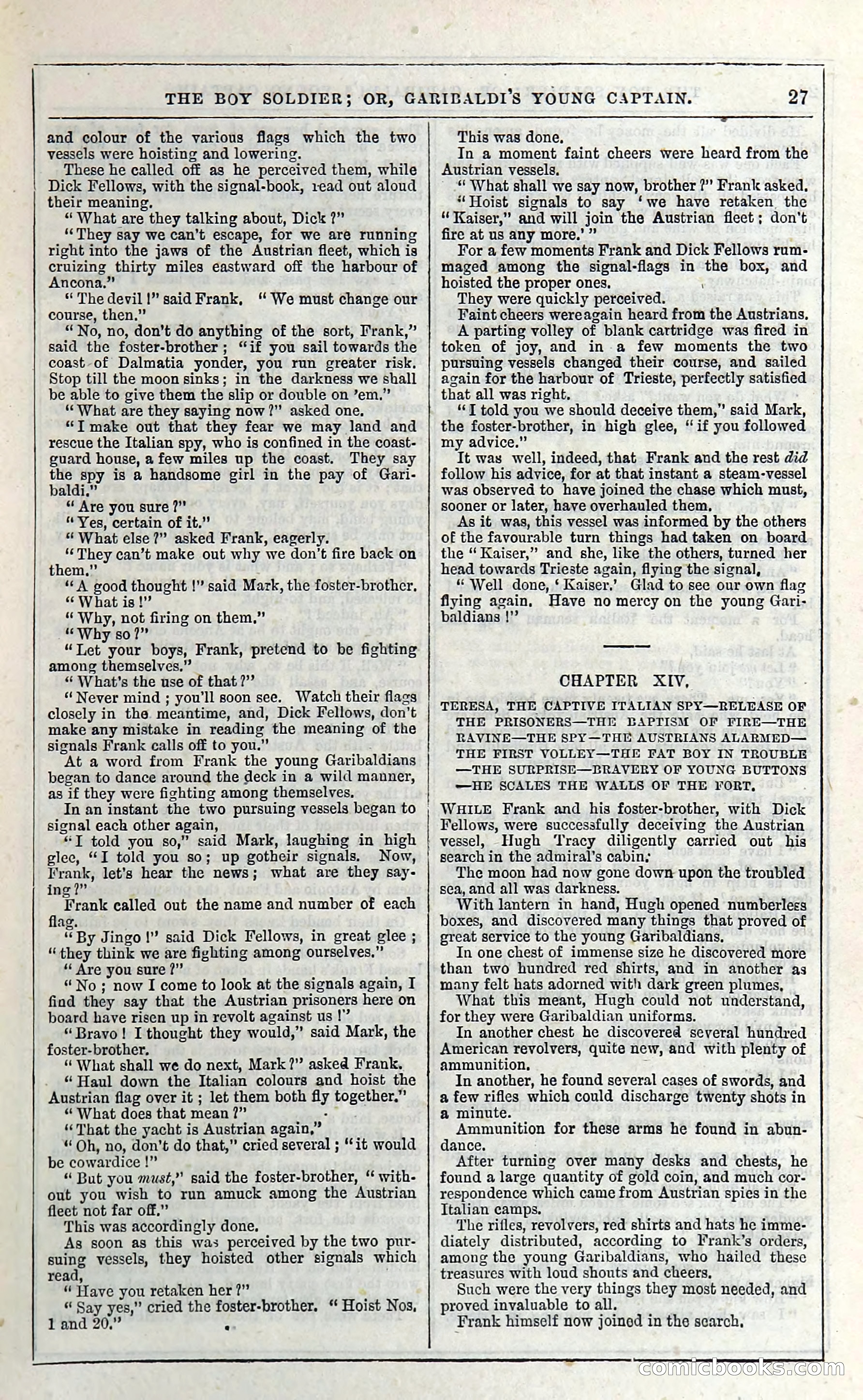 The Boy Soldier; Or, Garibaldi's Young Captain — page 33 of 390