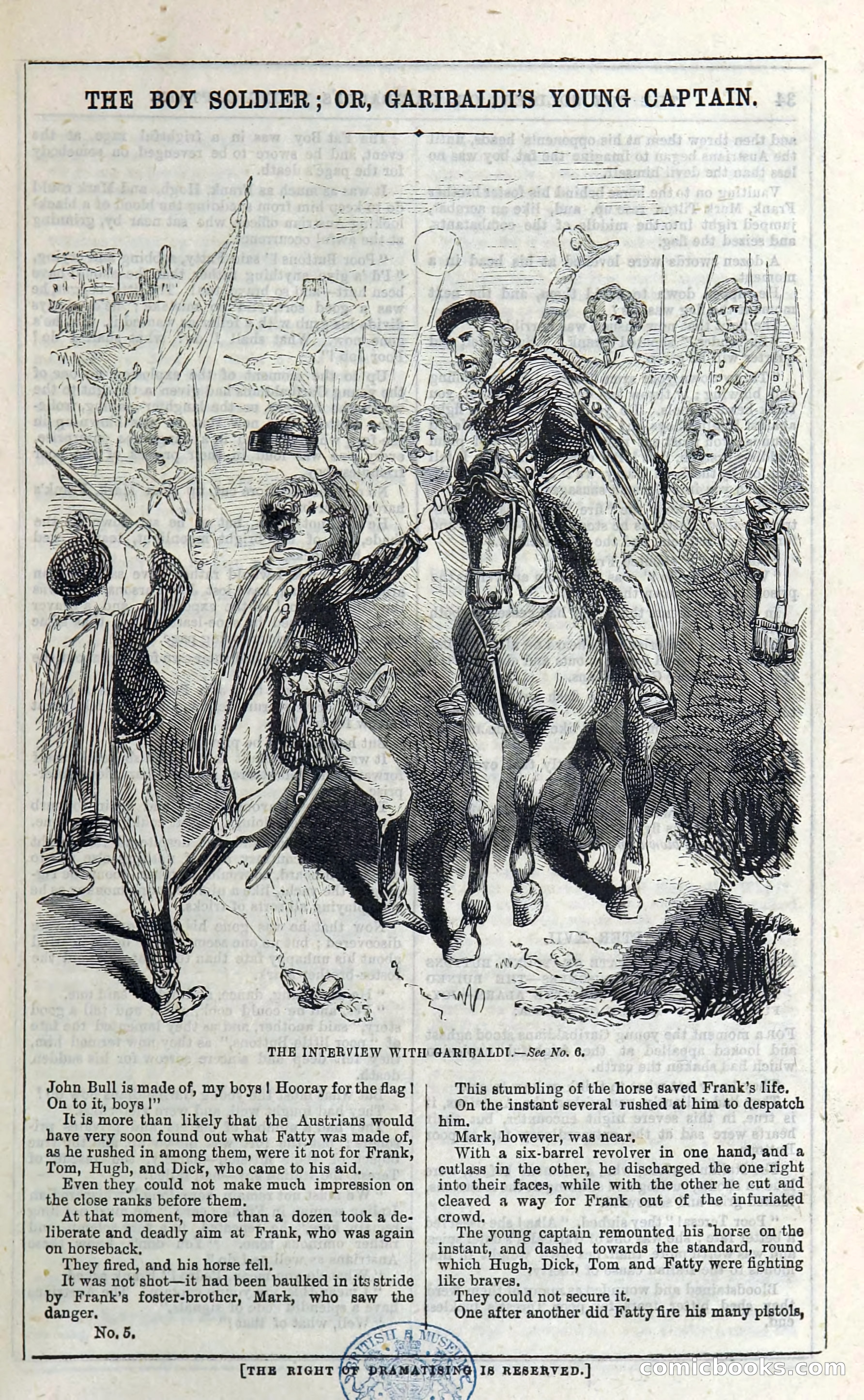 The Boy Soldier; Or, Garibaldi's Young Captain — page 39 of 390