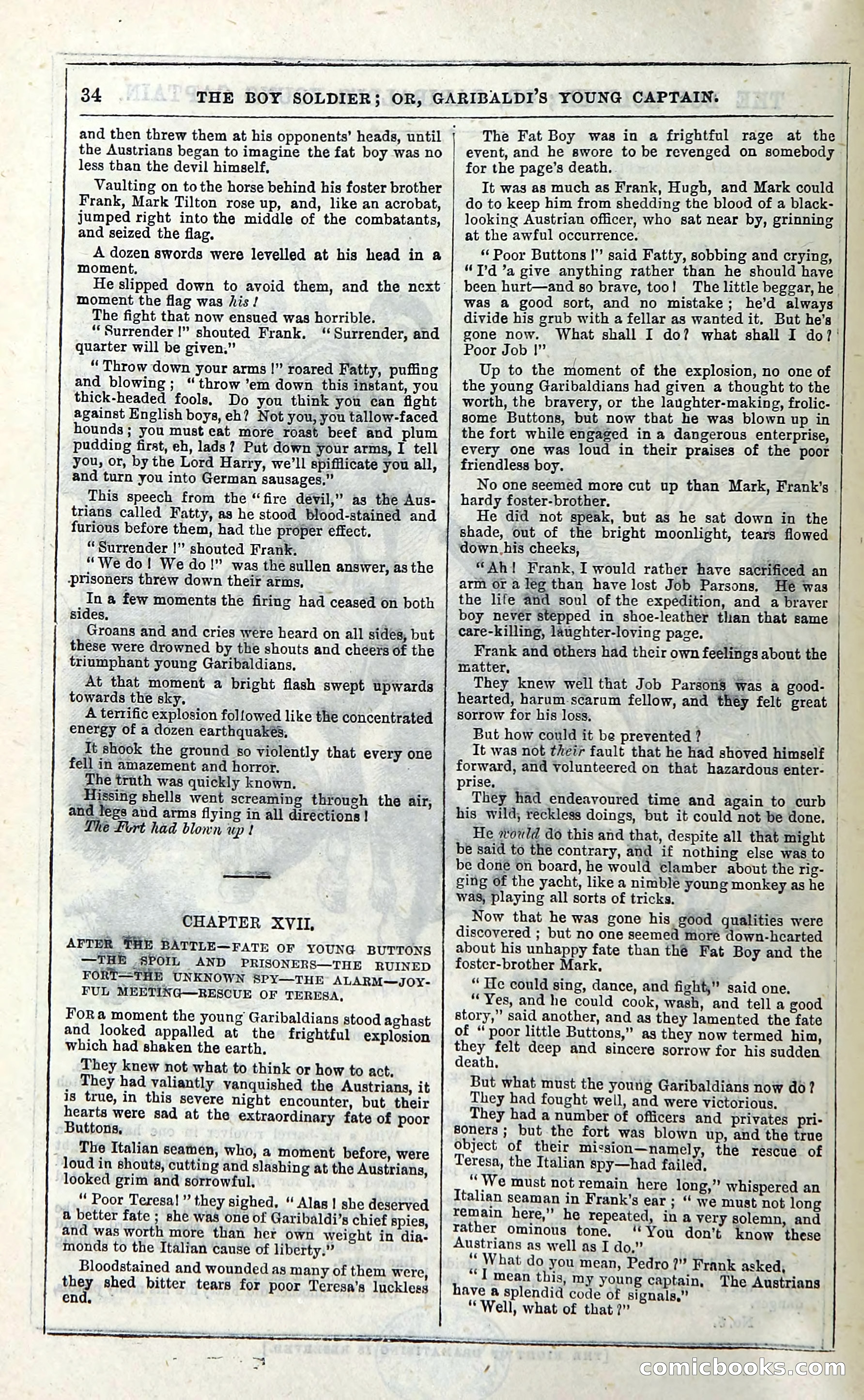 The Boy Soldier; Or, Garibaldi's Young Captain — page 40 of 390