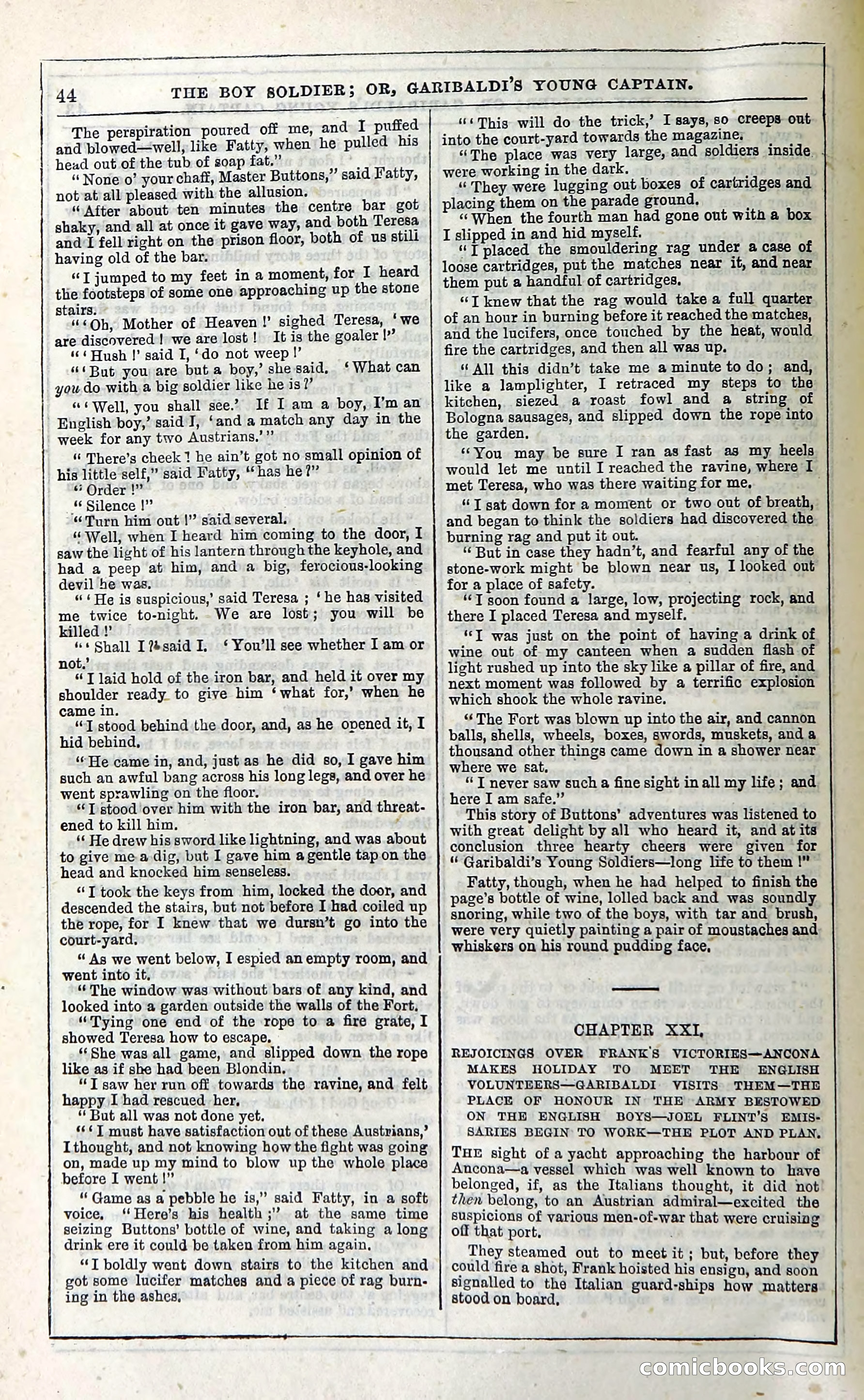 The Boy Soldier; Or, Garibaldi's Young Captain — page 50 of 390