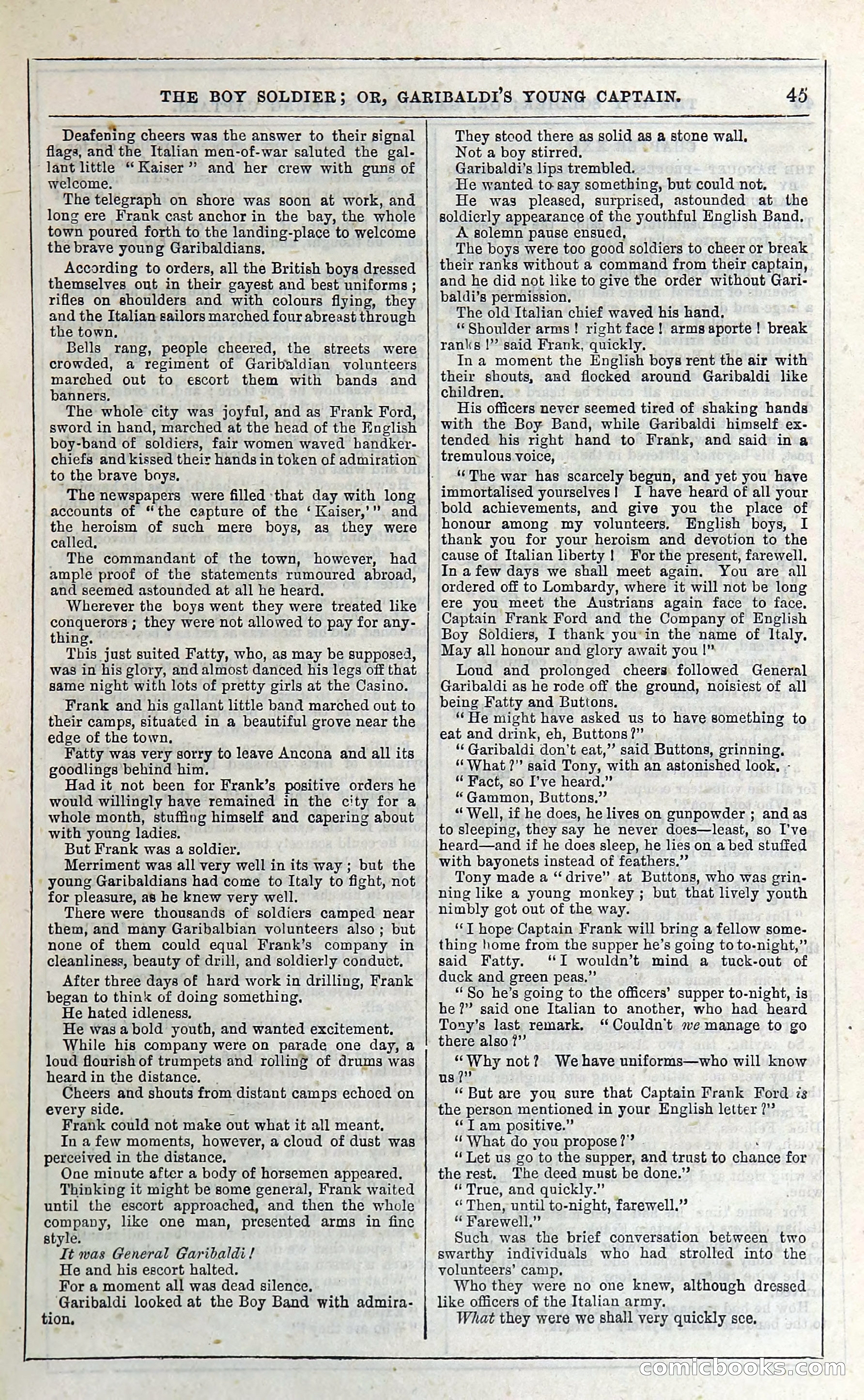 The Boy Soldier; Or, Garibaldi's Young Captain — page 51 of 390