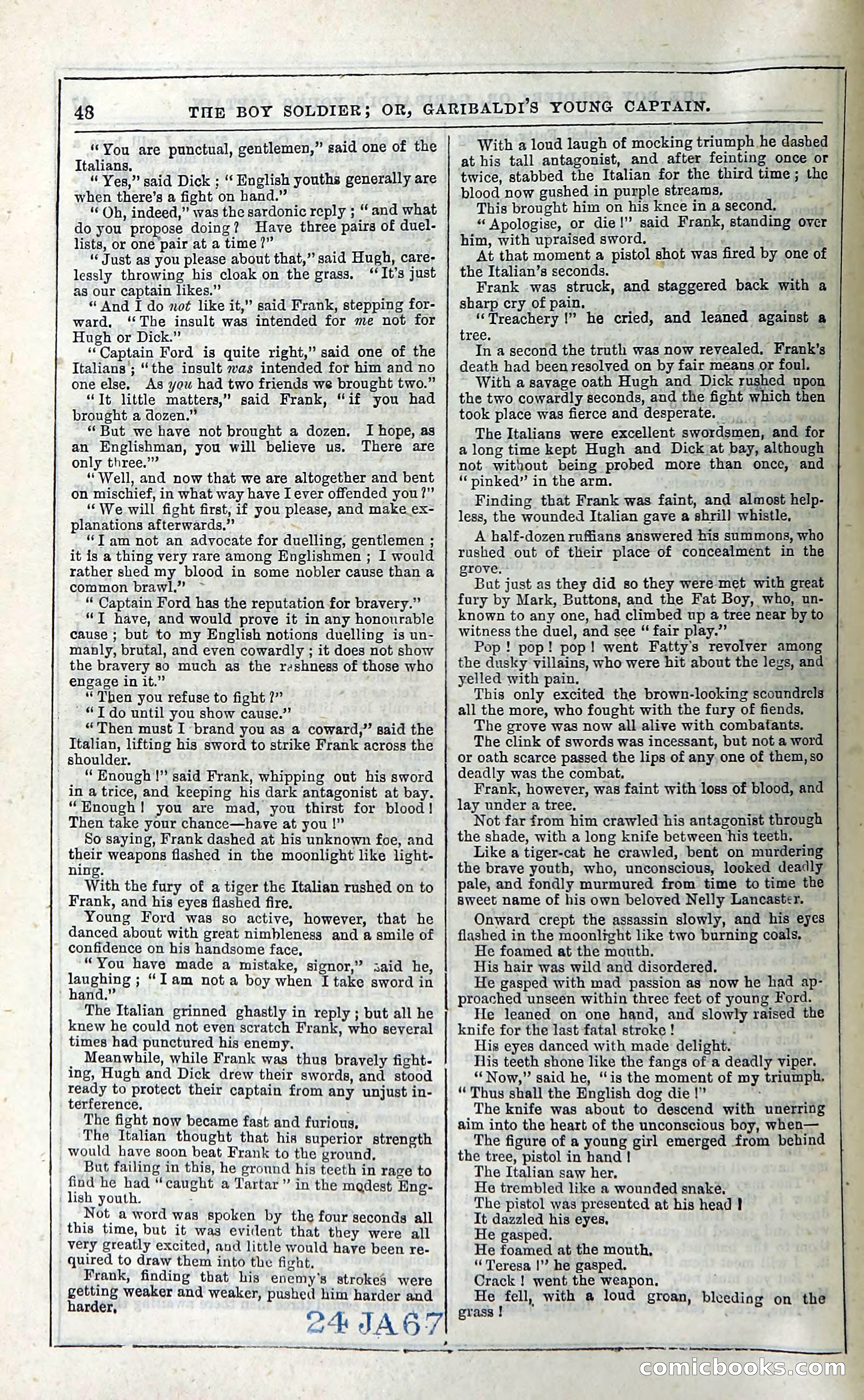 The Boy Soldier; Or, Garibaldi's Young Captain — page 54 of 390