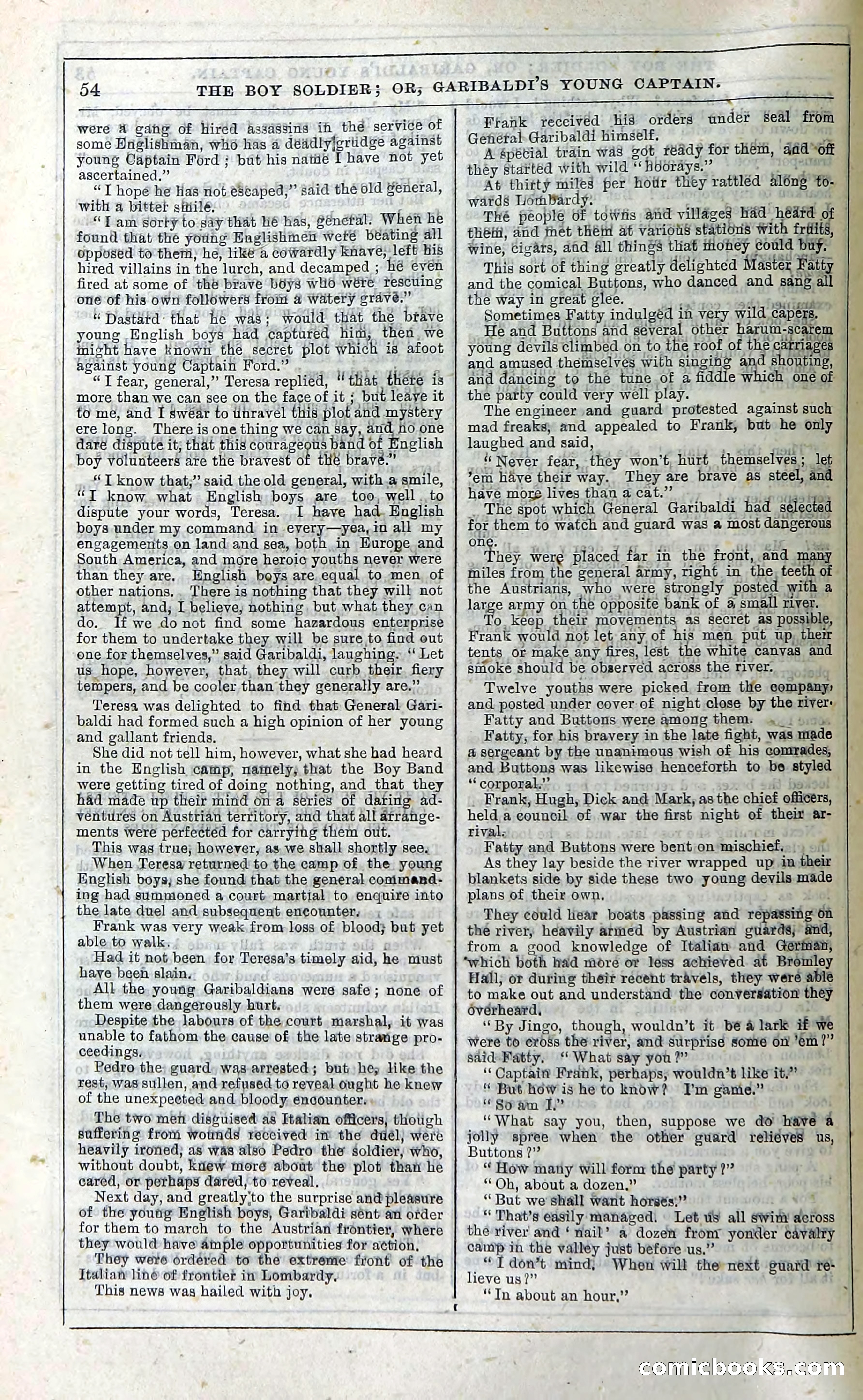The Boy Soldier; Or, Garibaldi's Young Captain — page 60 of 390