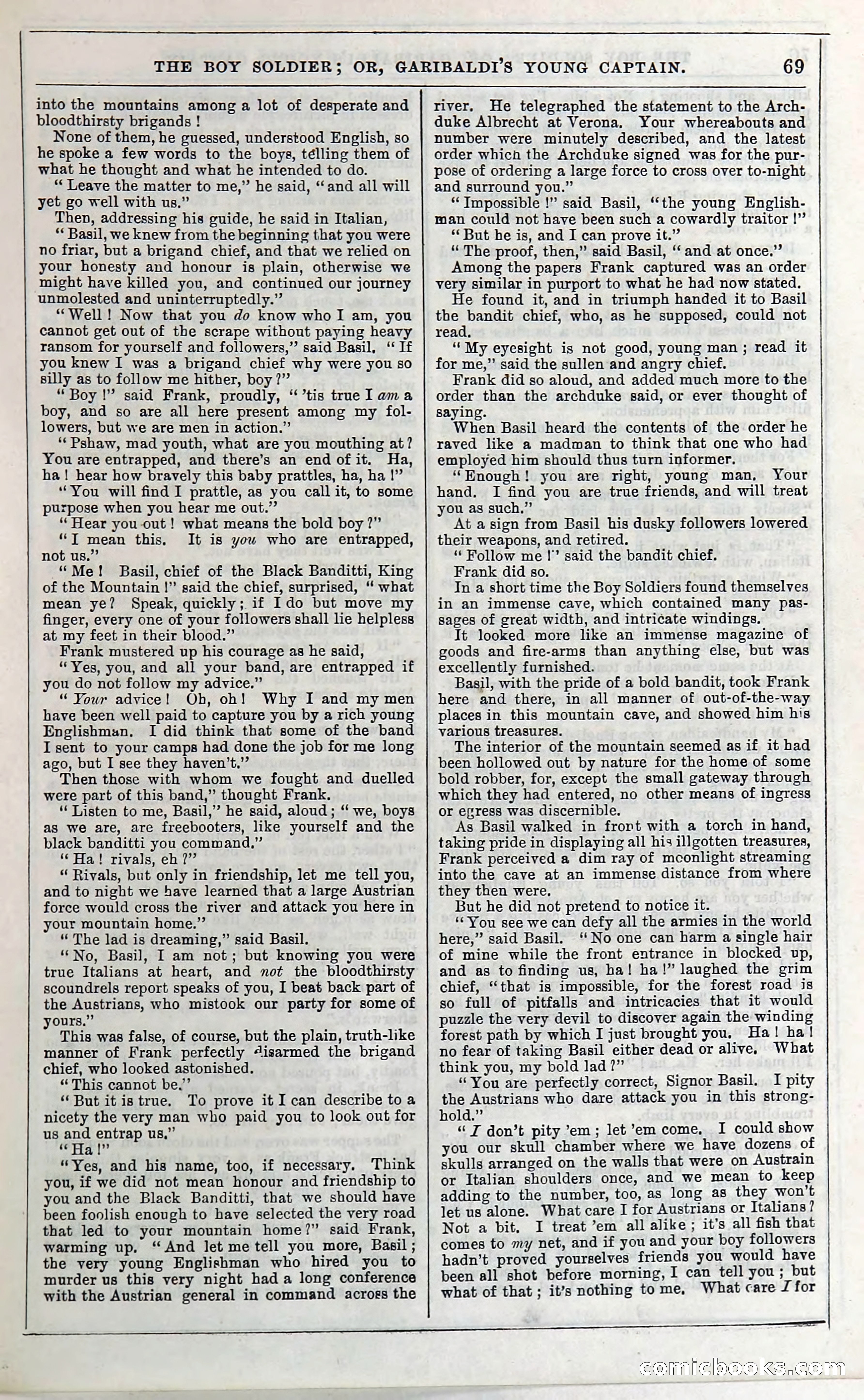 The Boy Soldier; Or, Garibaldi's Young Captain — page 75 of 390