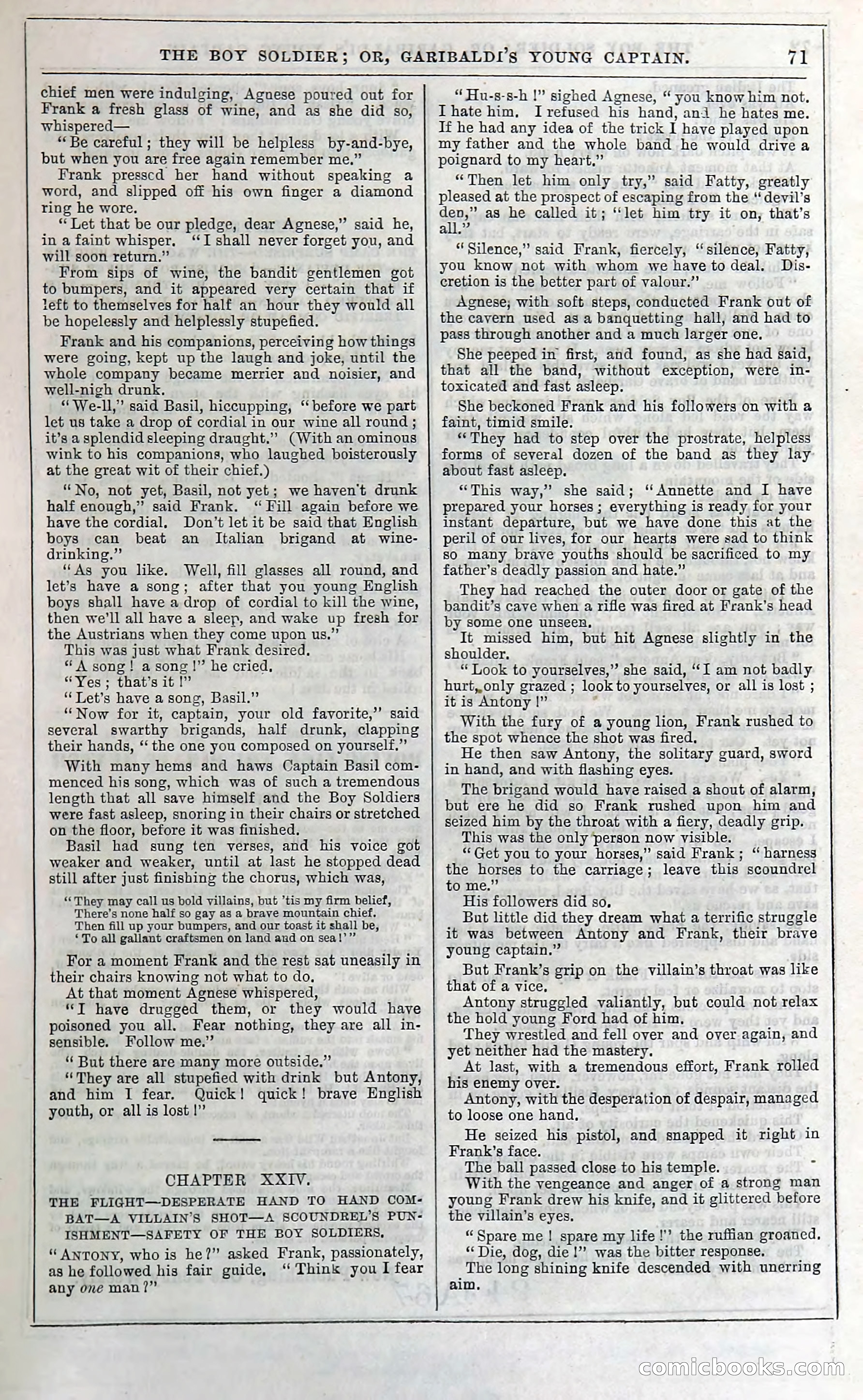 The Boy Soldier; Or, Garibaldi's Young Captain — page 77 of 390