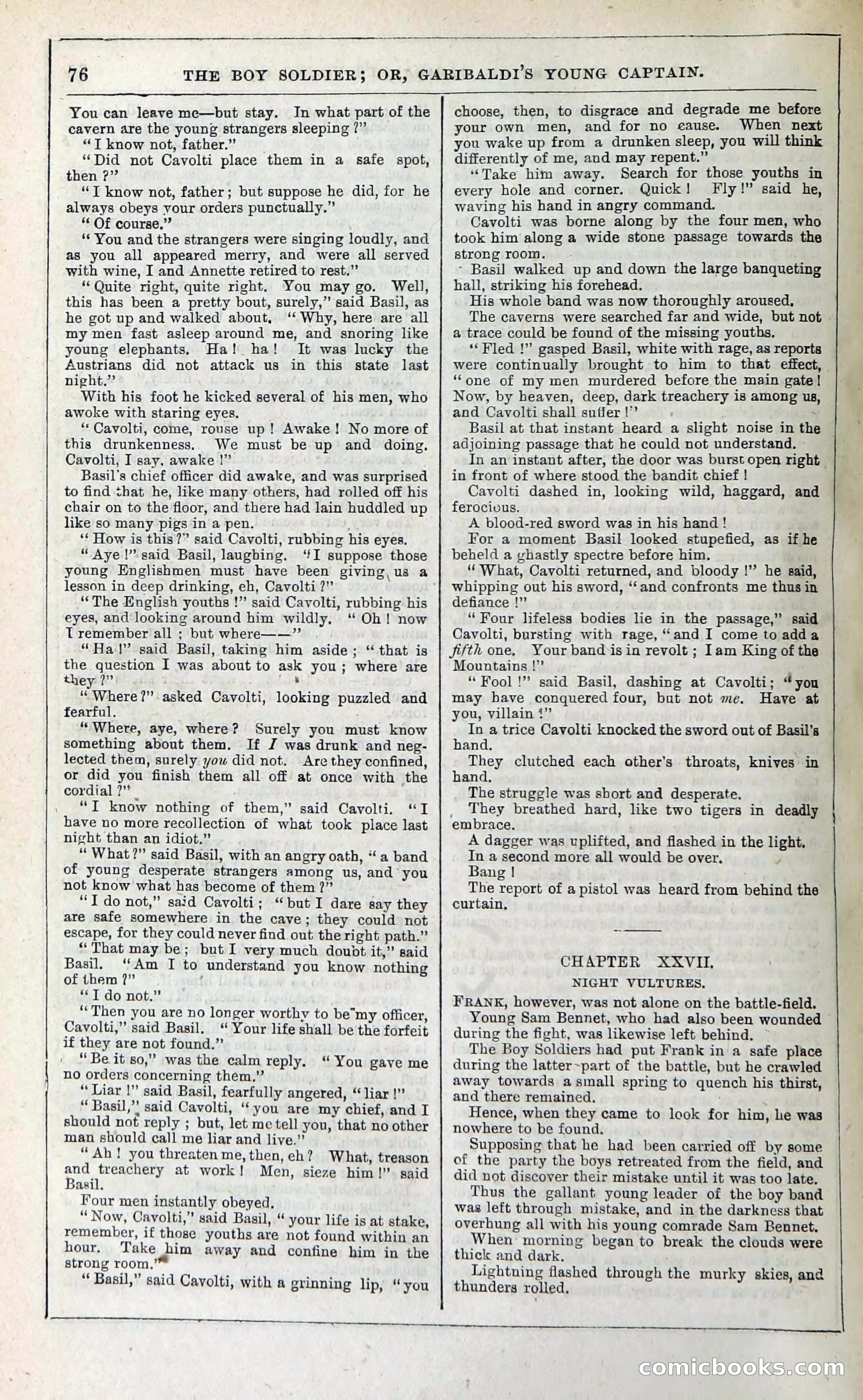 The Boy Soldier; Or, Garibaldi's Young Captain — page 82 of 390