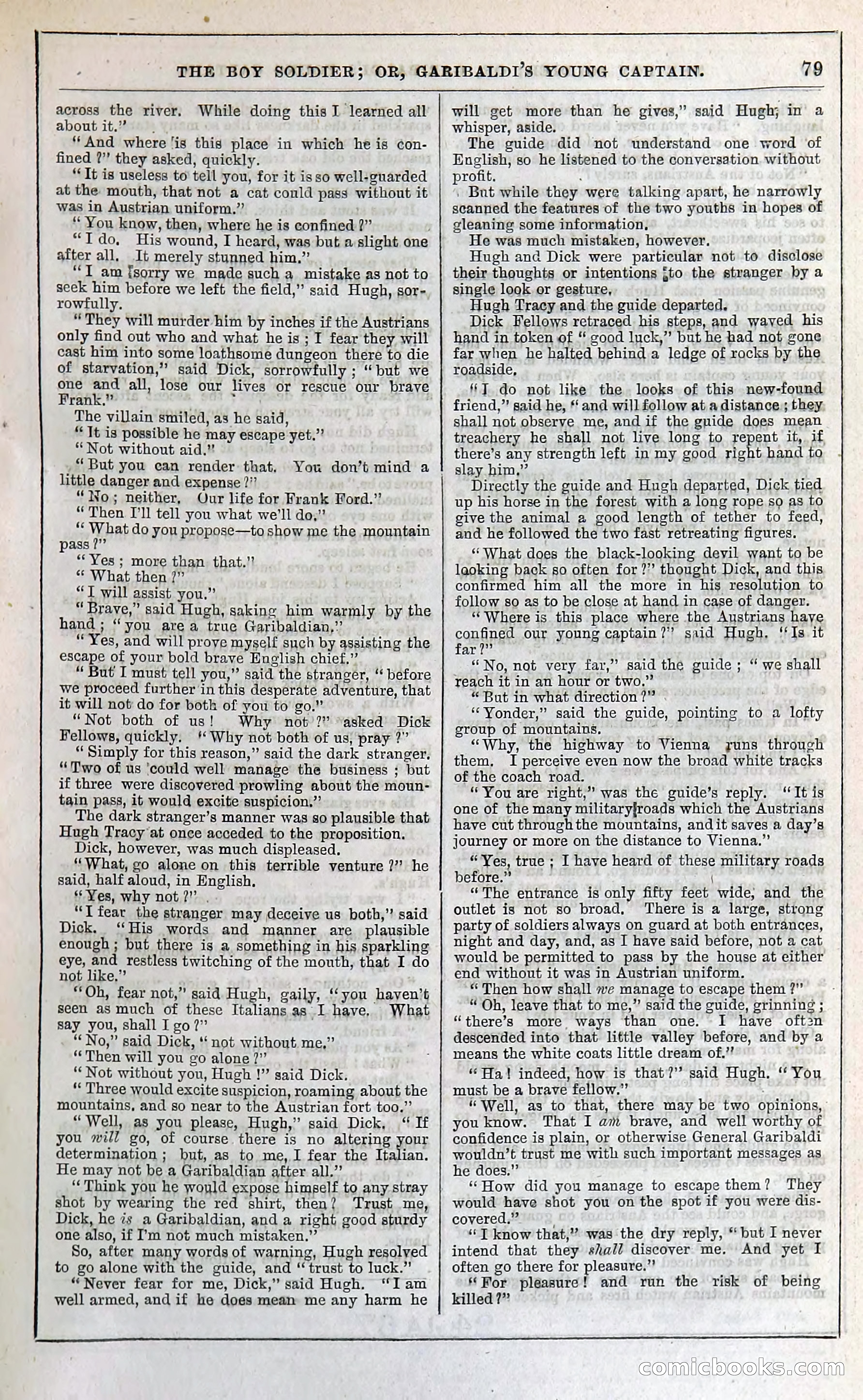 The Boy Soldier; Or, Garibaldi's Young Captain — page 85 of 390