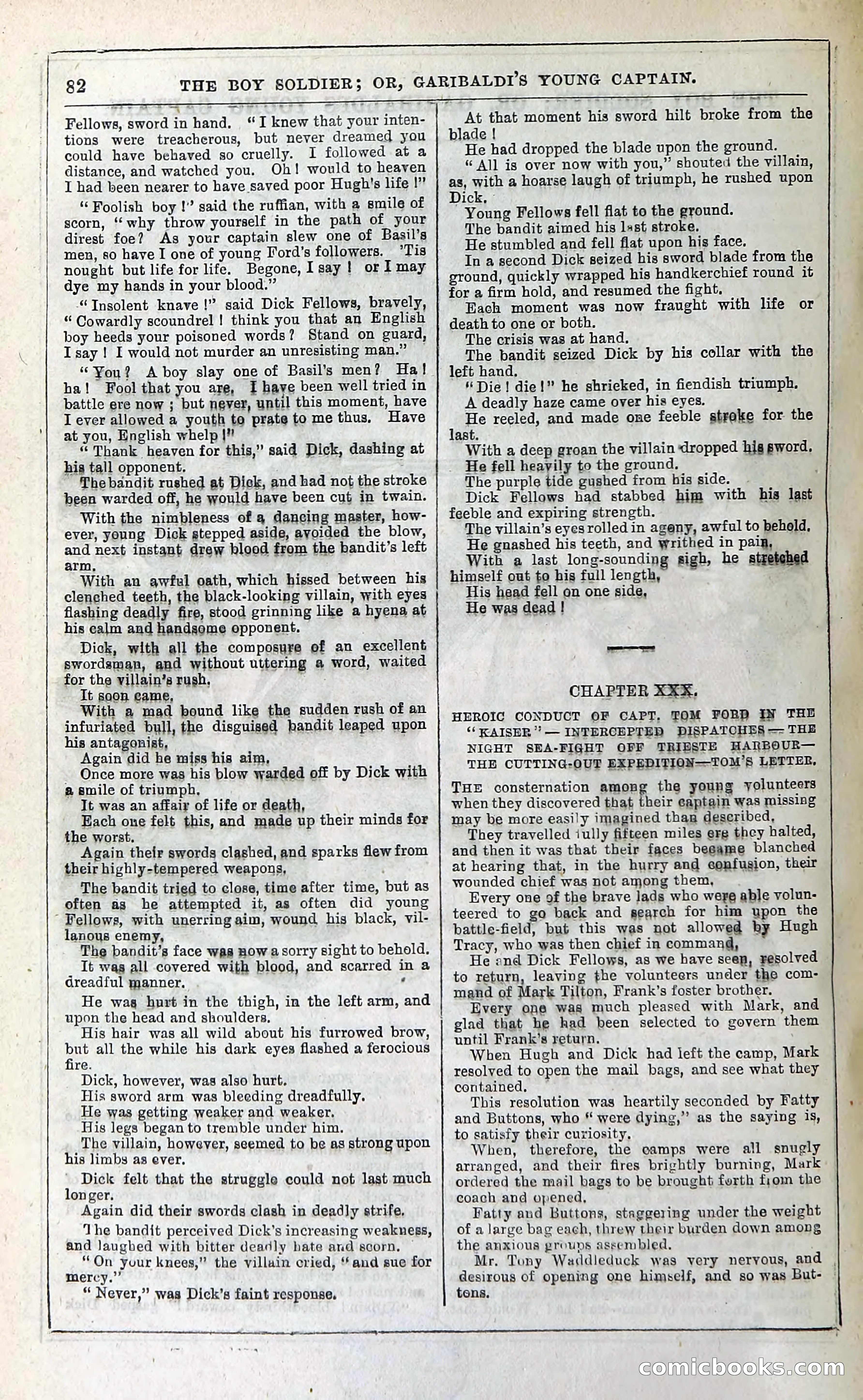 The Boy Soldier; Or, Garibaldi's Young Captain — page 88 of 390