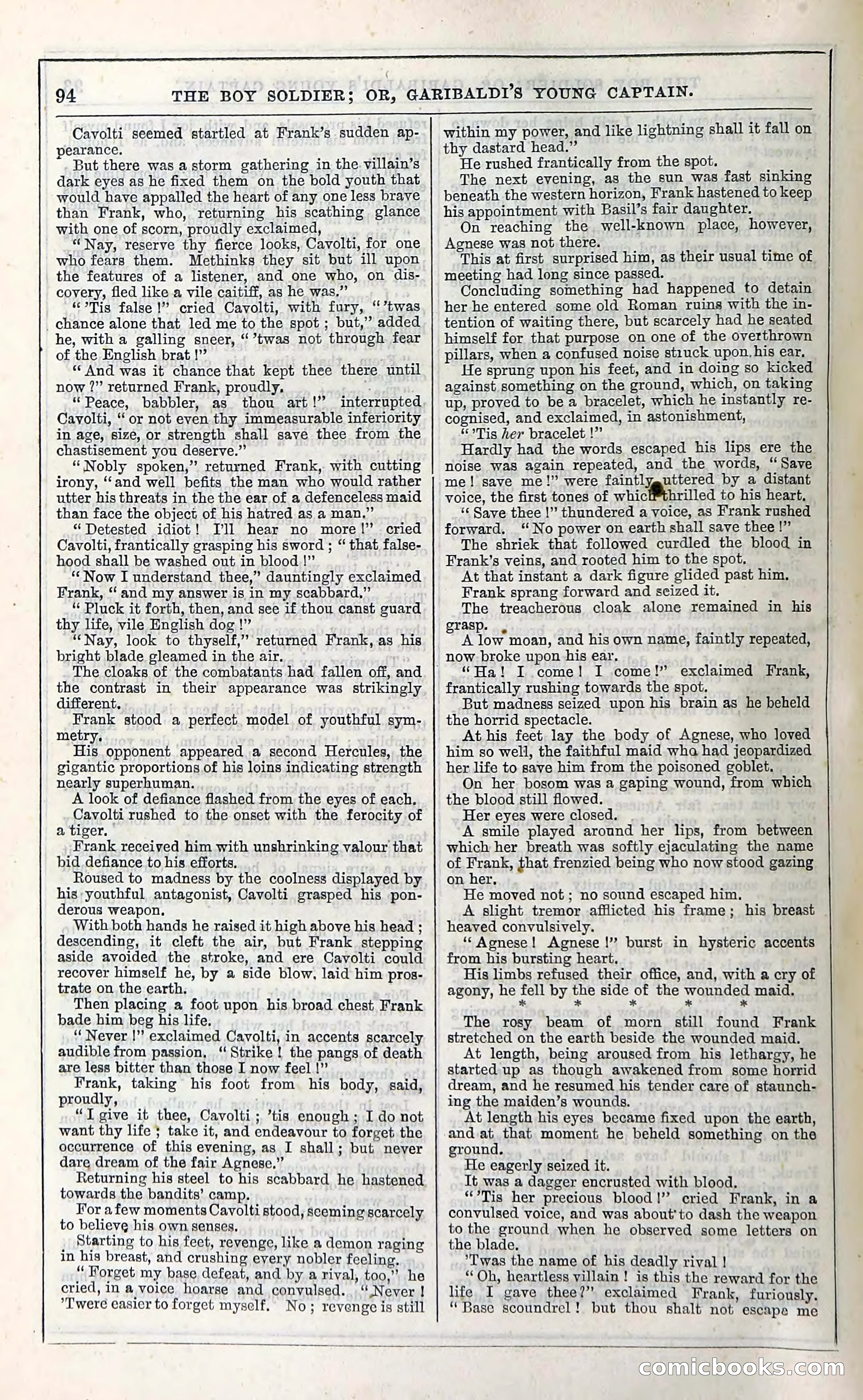 The Boy Soldier; Or, Garibaldi's Young Captain — page 100 of 390