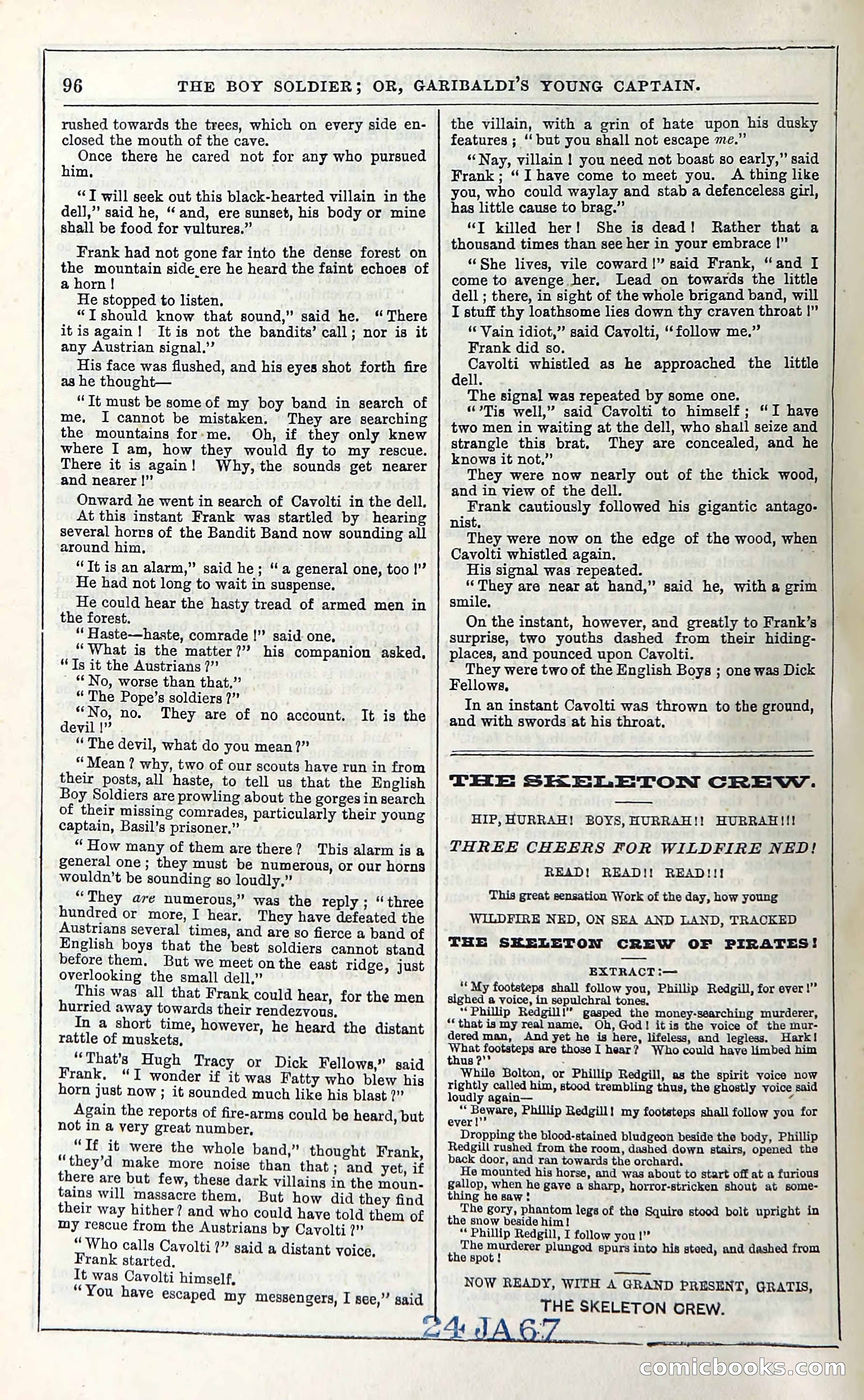 The Boy Soldier; Or, Garibaldi's Young Captain — page 102 of 390