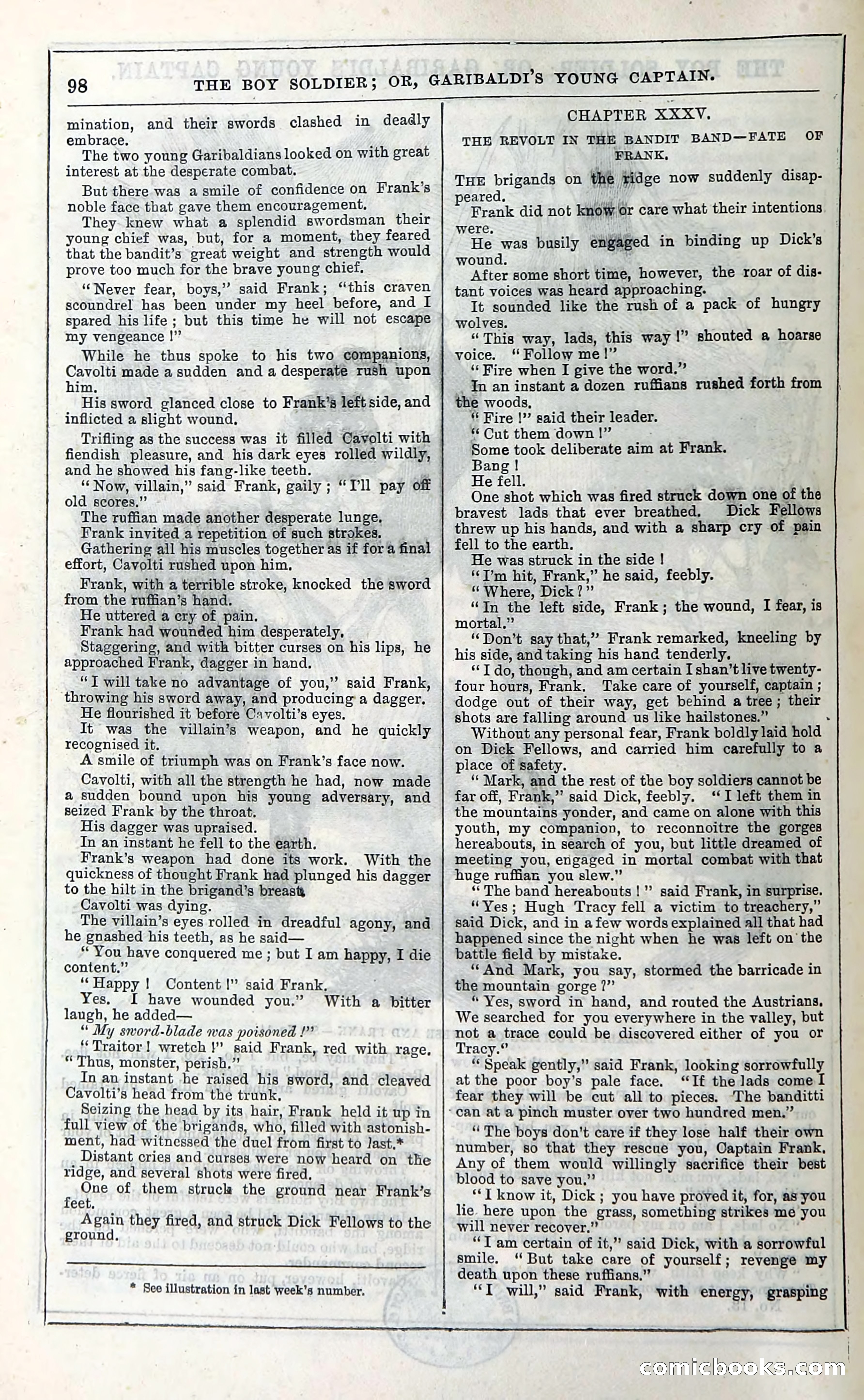 The Boy Soldier; Or, Garibaldi's Young Captain — page 104 of 390