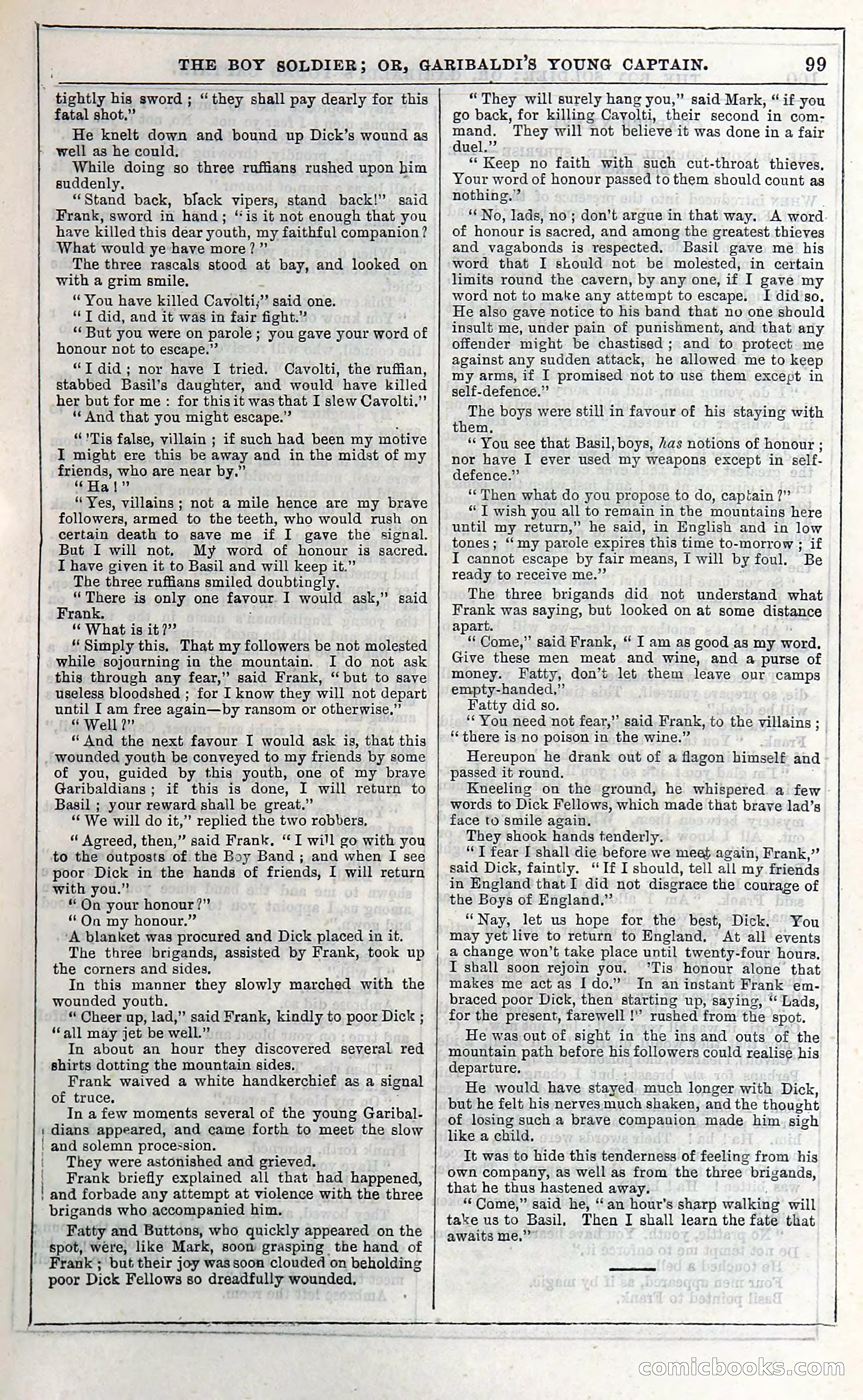 The Boy Soldier; Or, Garibaldi's Young Captain — page 105 of 390