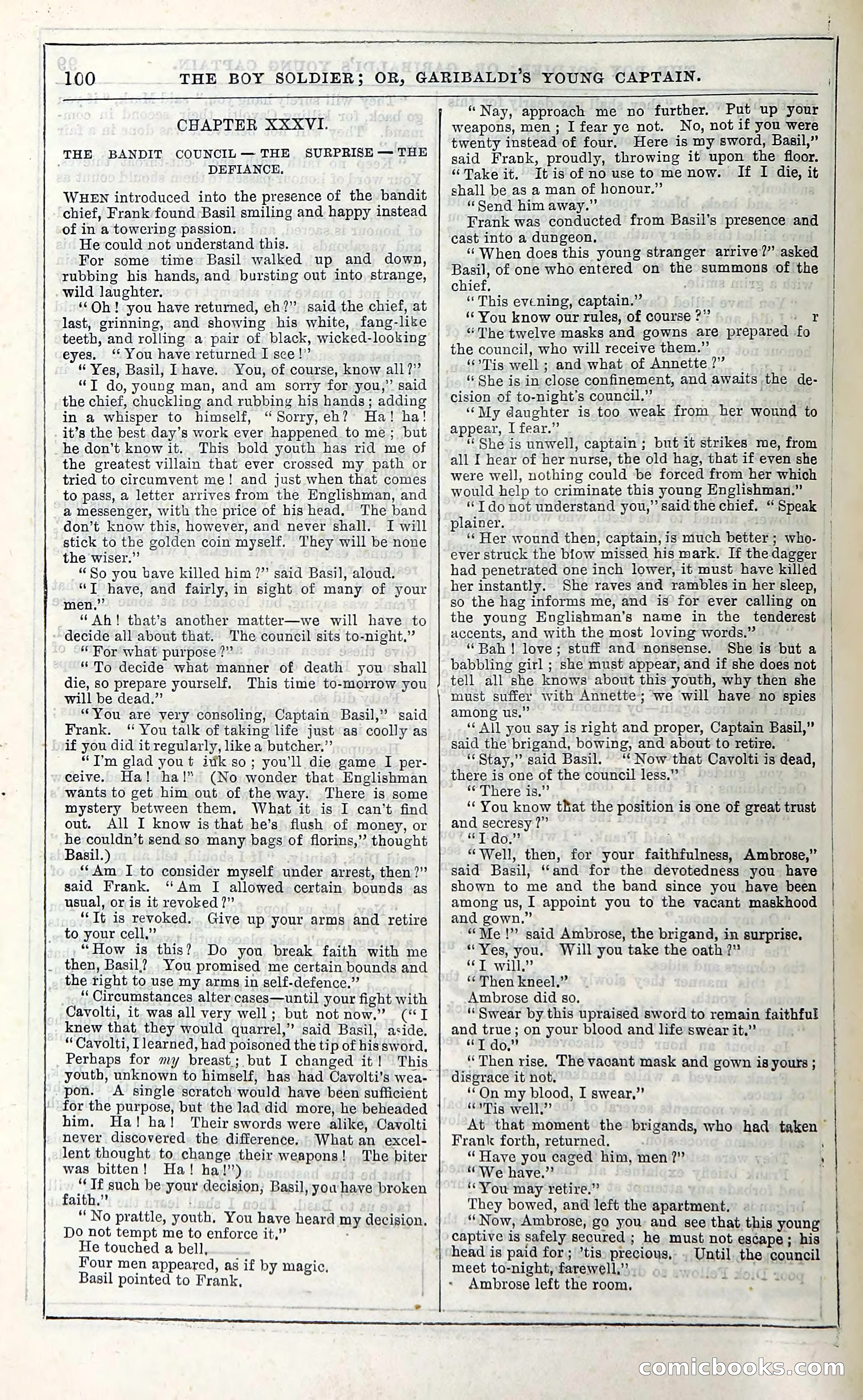 The Boy Soldier; Or, Garibaldi's Young Captain — page 106 of 390