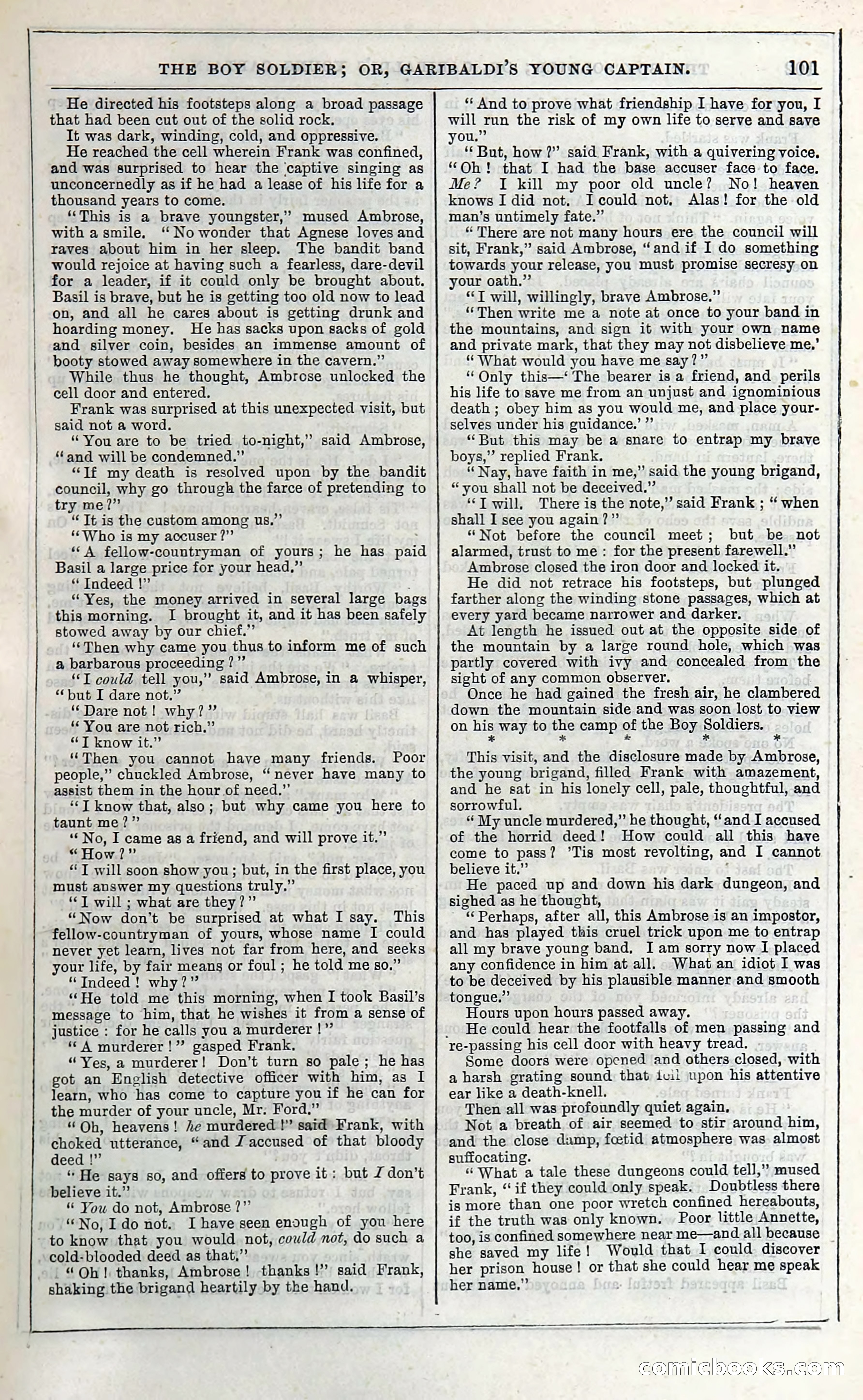 The Boy Soldier; Or, Garibaldi's Young Captain — page 107 of 390