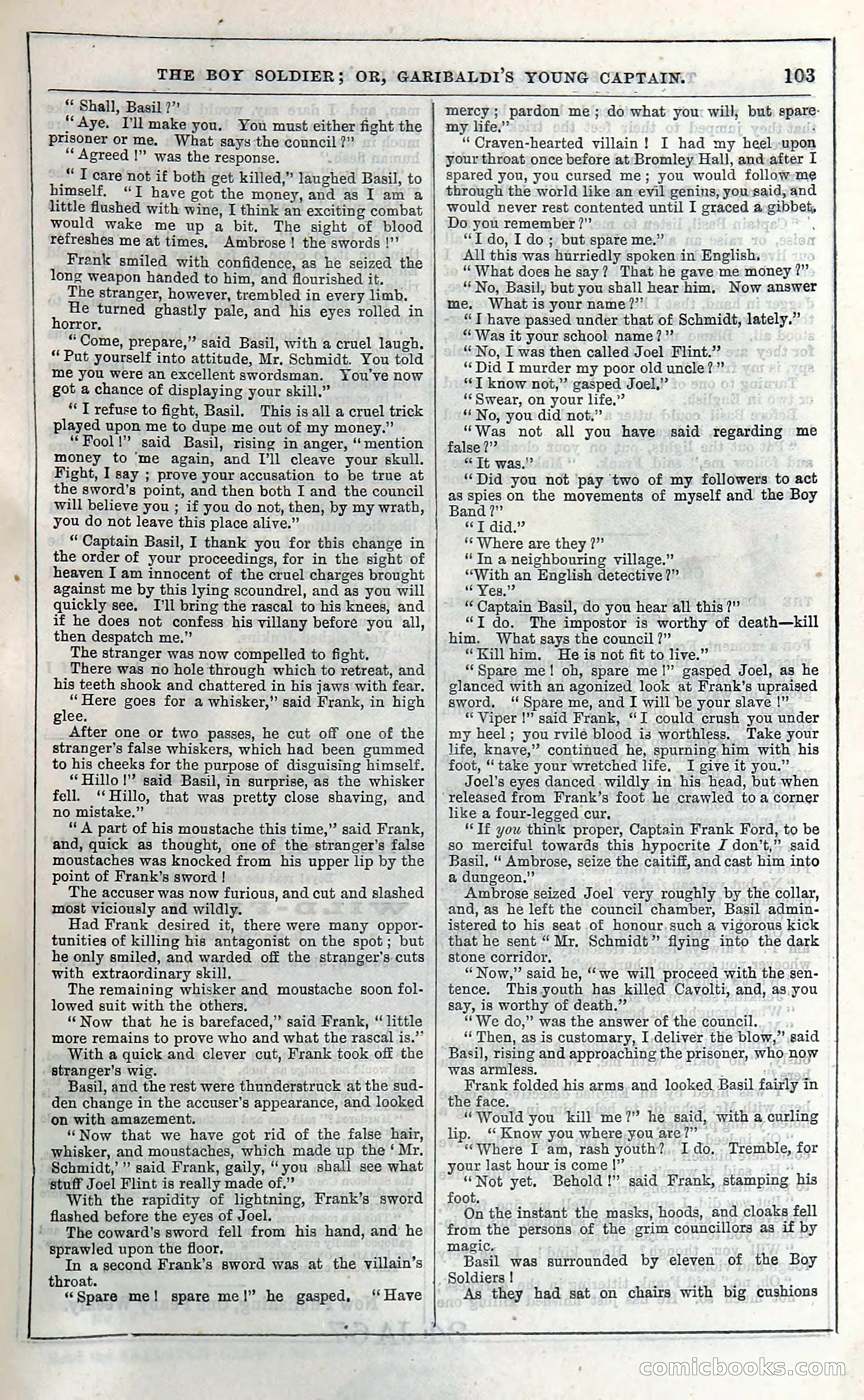 The Boy Soldier; Or, Garibaldi's Young Captain — page 109 of 390