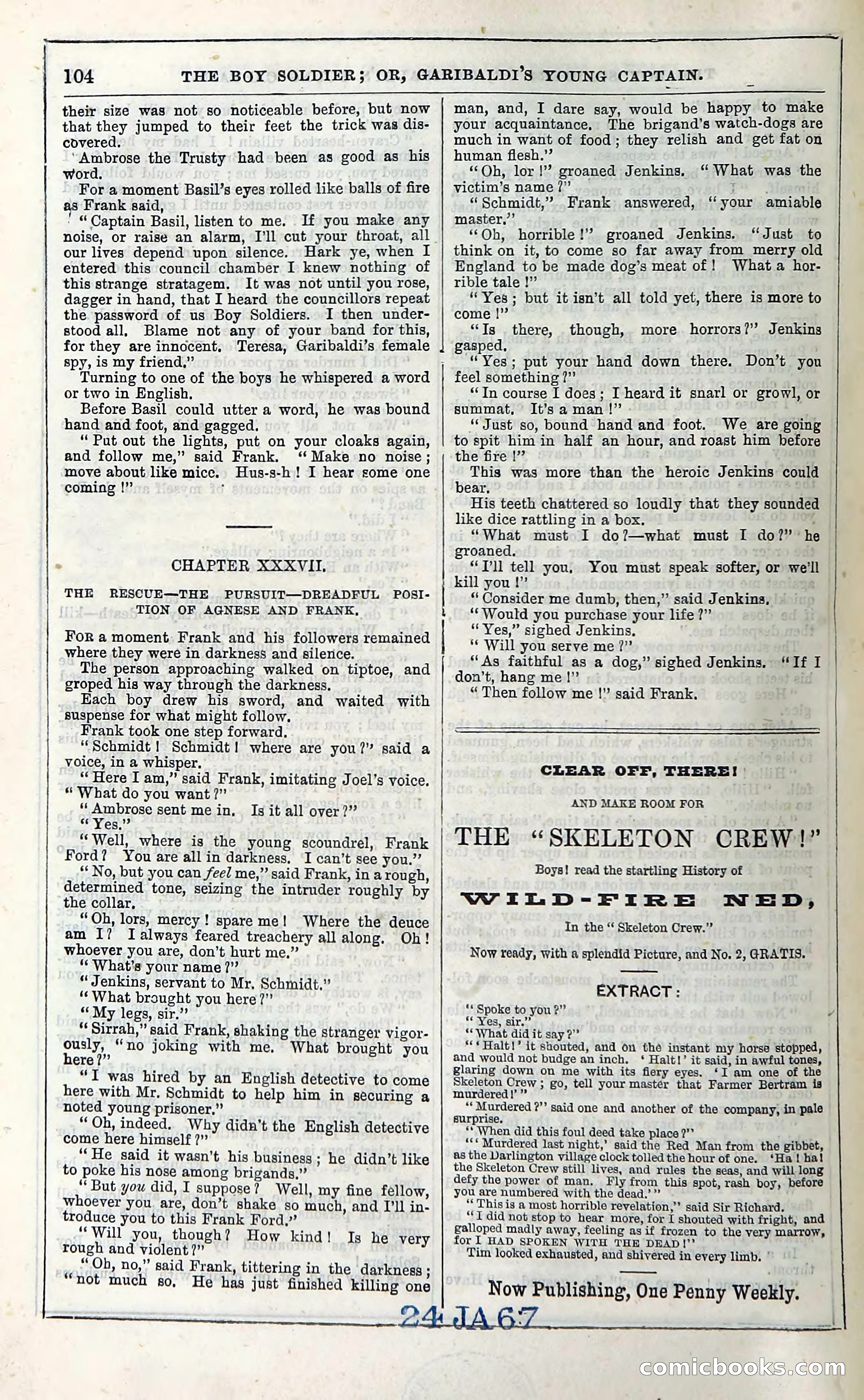 The Boy Soldier; Or, Garibaldi's Young Captain — page 110 of 390