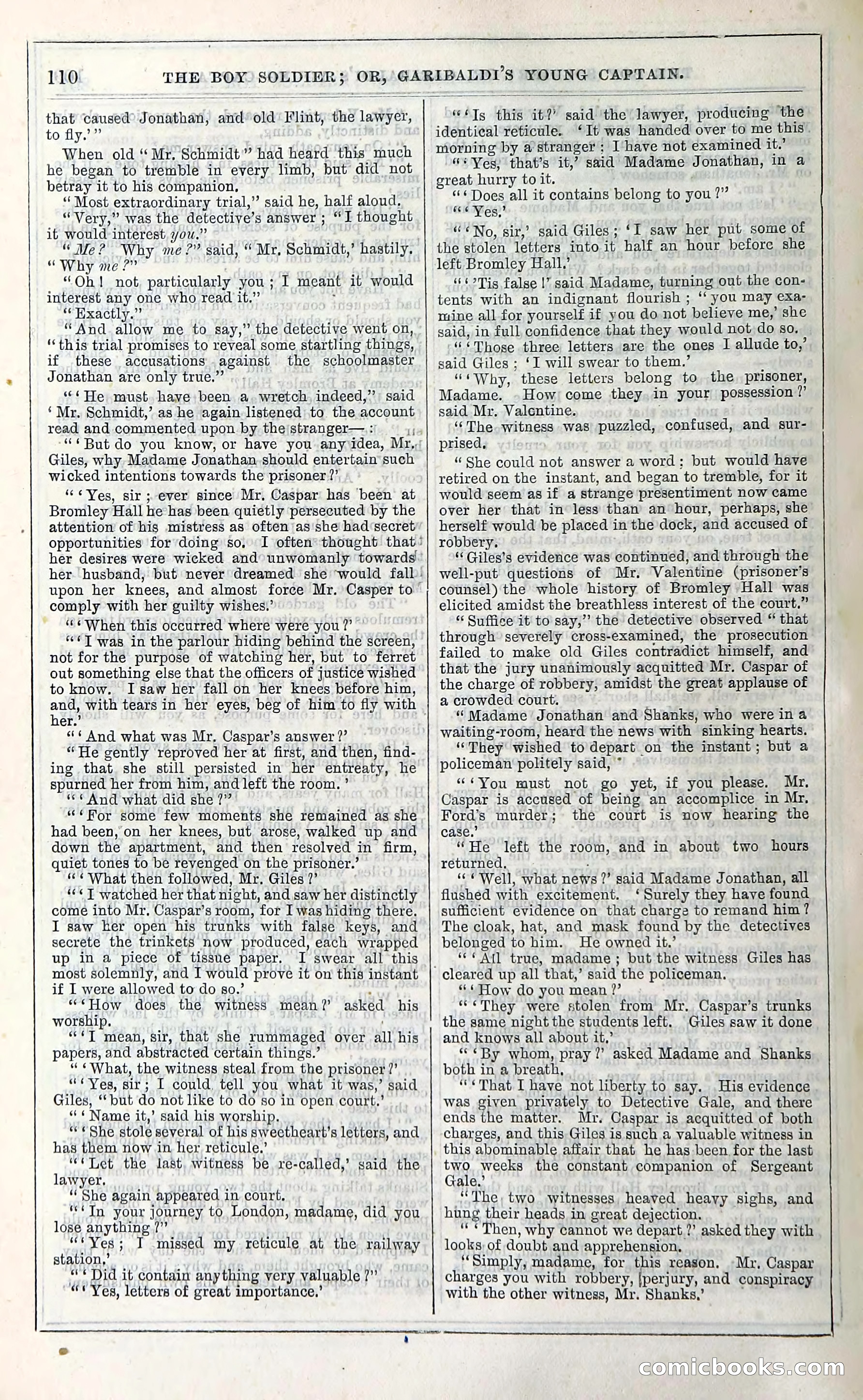 The Boy Soldier; Or, Garibaldi's Young Captain — page 116 of 390