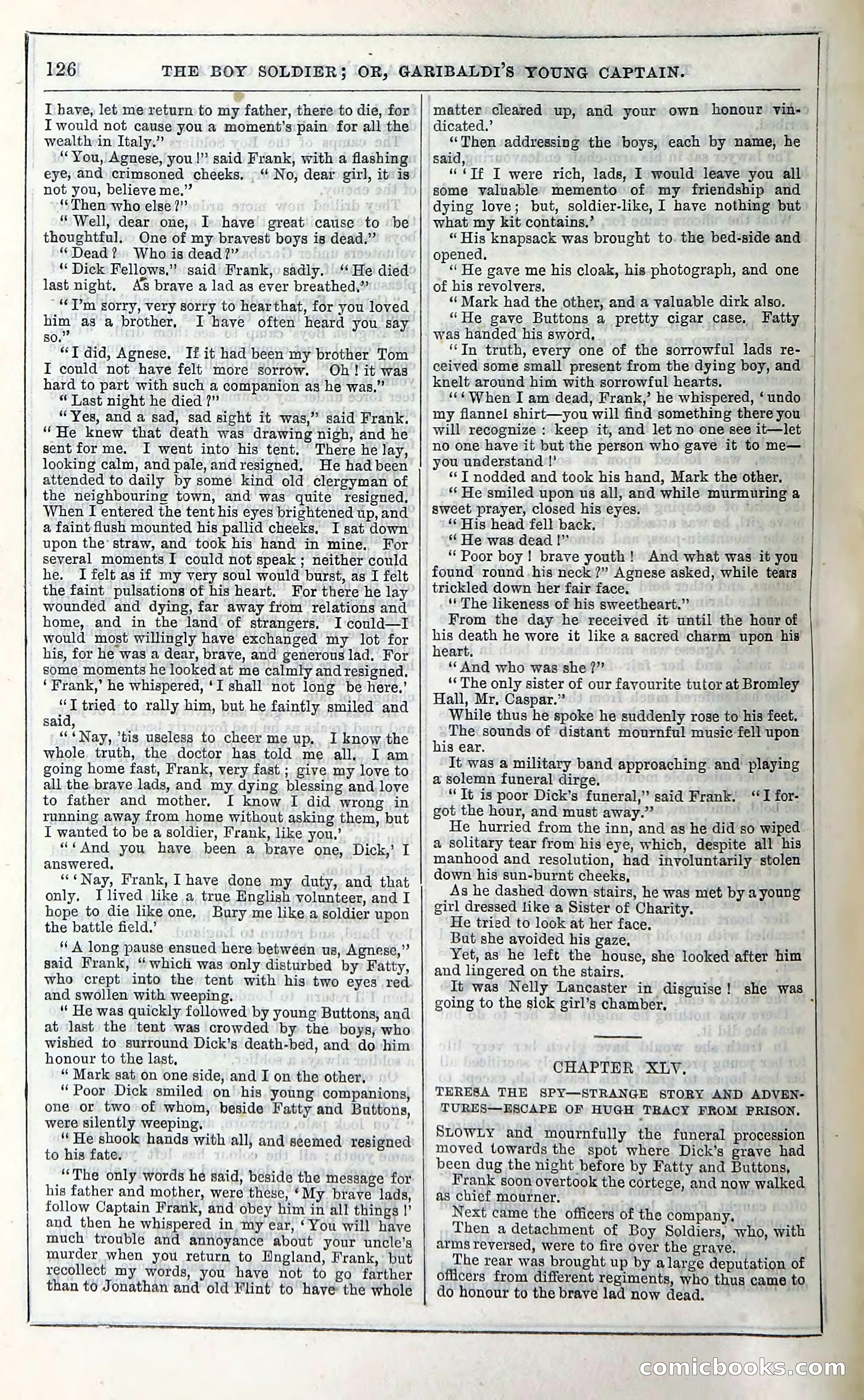 The Boy Soldier; Or, Garibaldi's Young Captain — page 132 of 390
