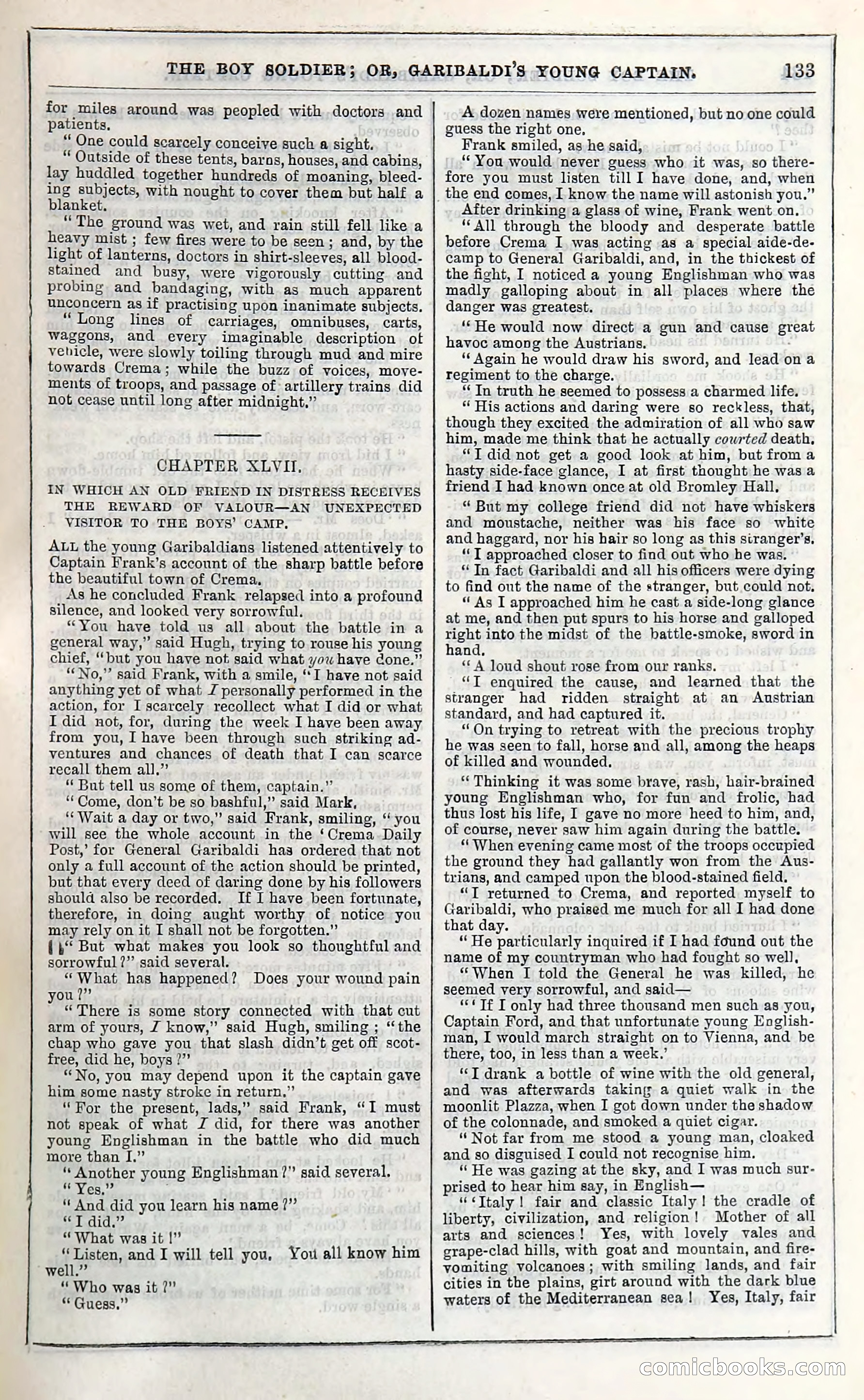 The Boy Soldier; Or, Garibaldi's Young Captain — page 139 of 390