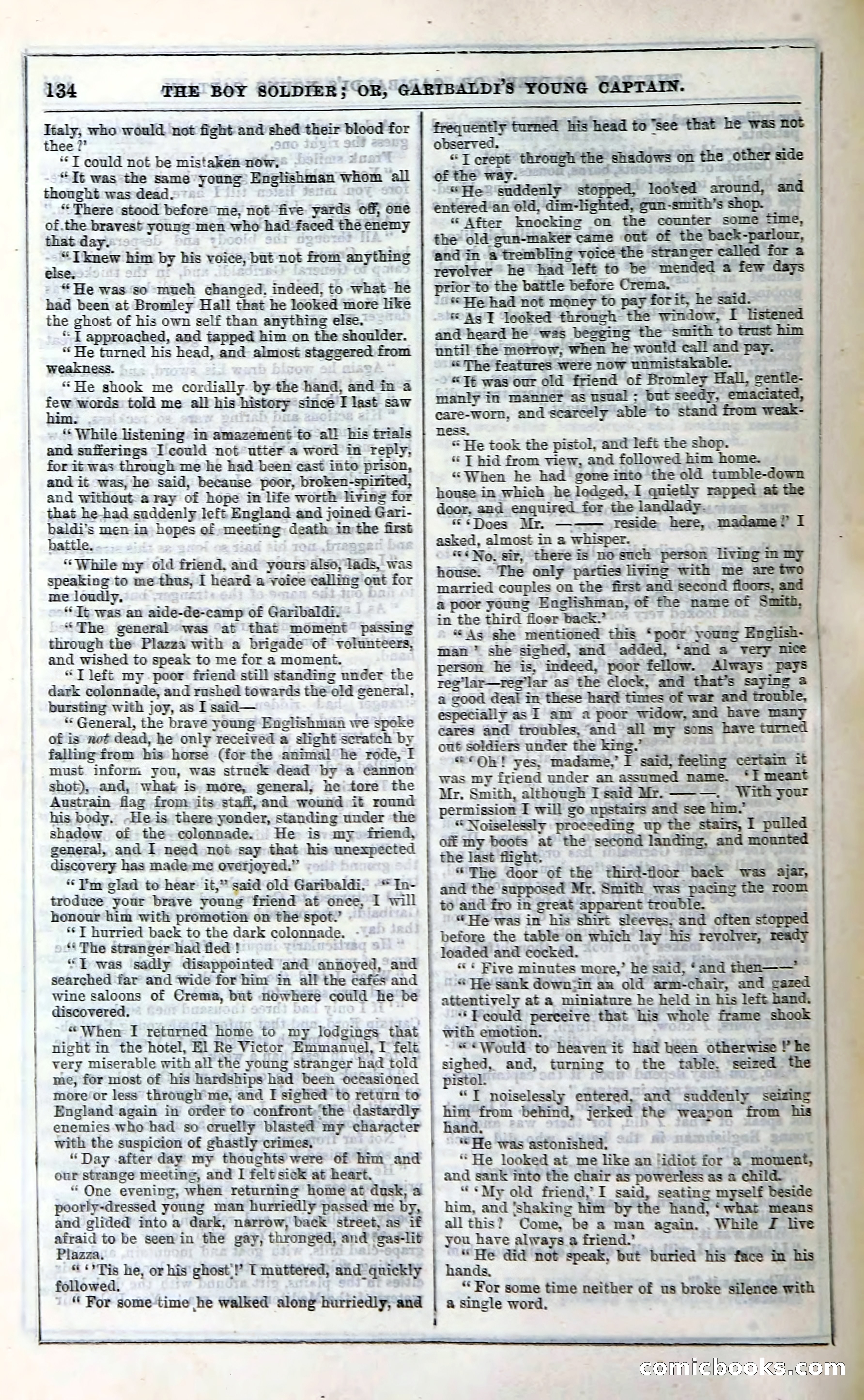 The Boy Soldier; Or, Garibaldi's Young Captain — page 140 of 390