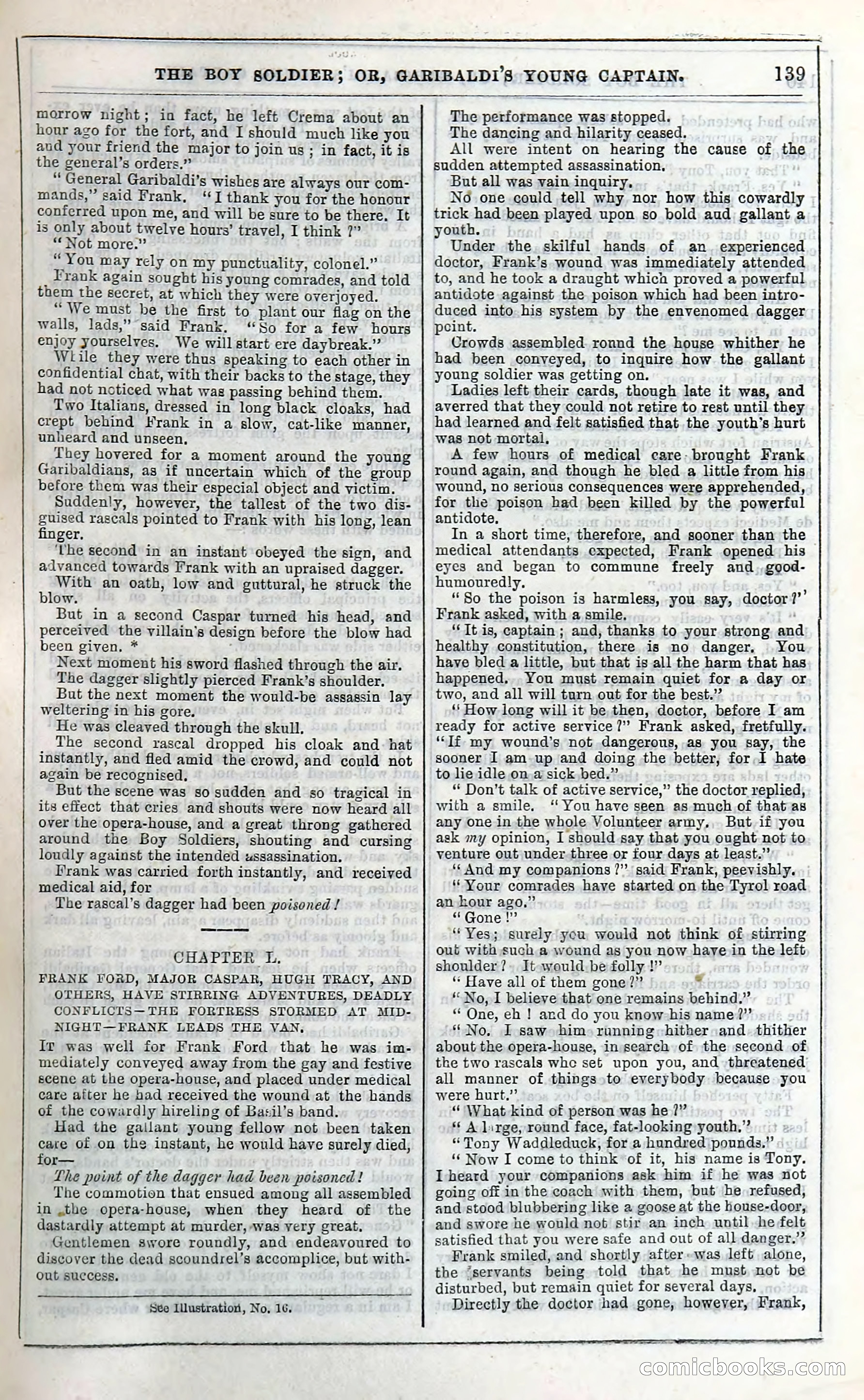 The Boy Soldier; Or, Garibaldi's Young Captain — page 145 of 390