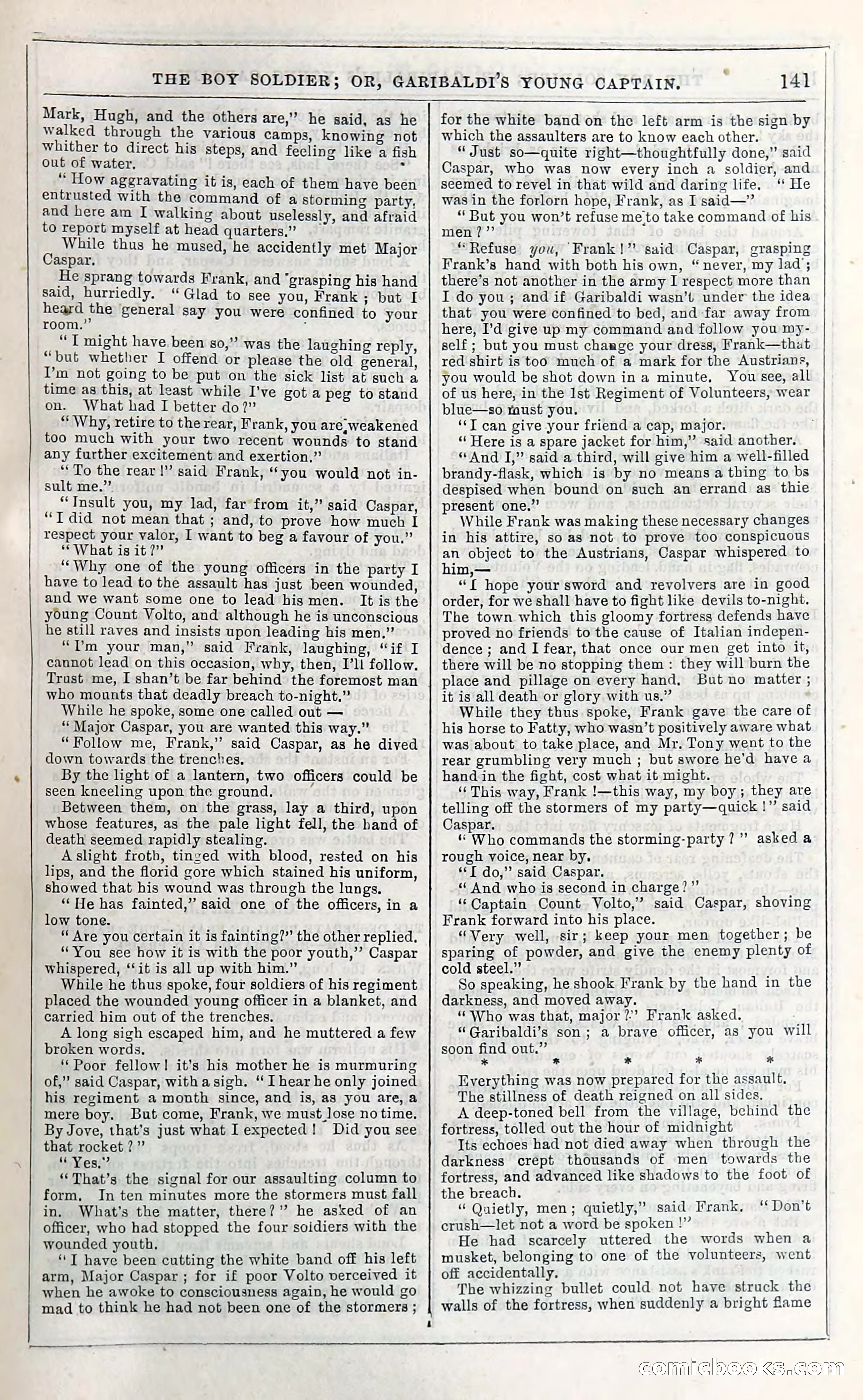 The Boy Soldier; Or, Garibaldi's Young Captain — page 147 of 390