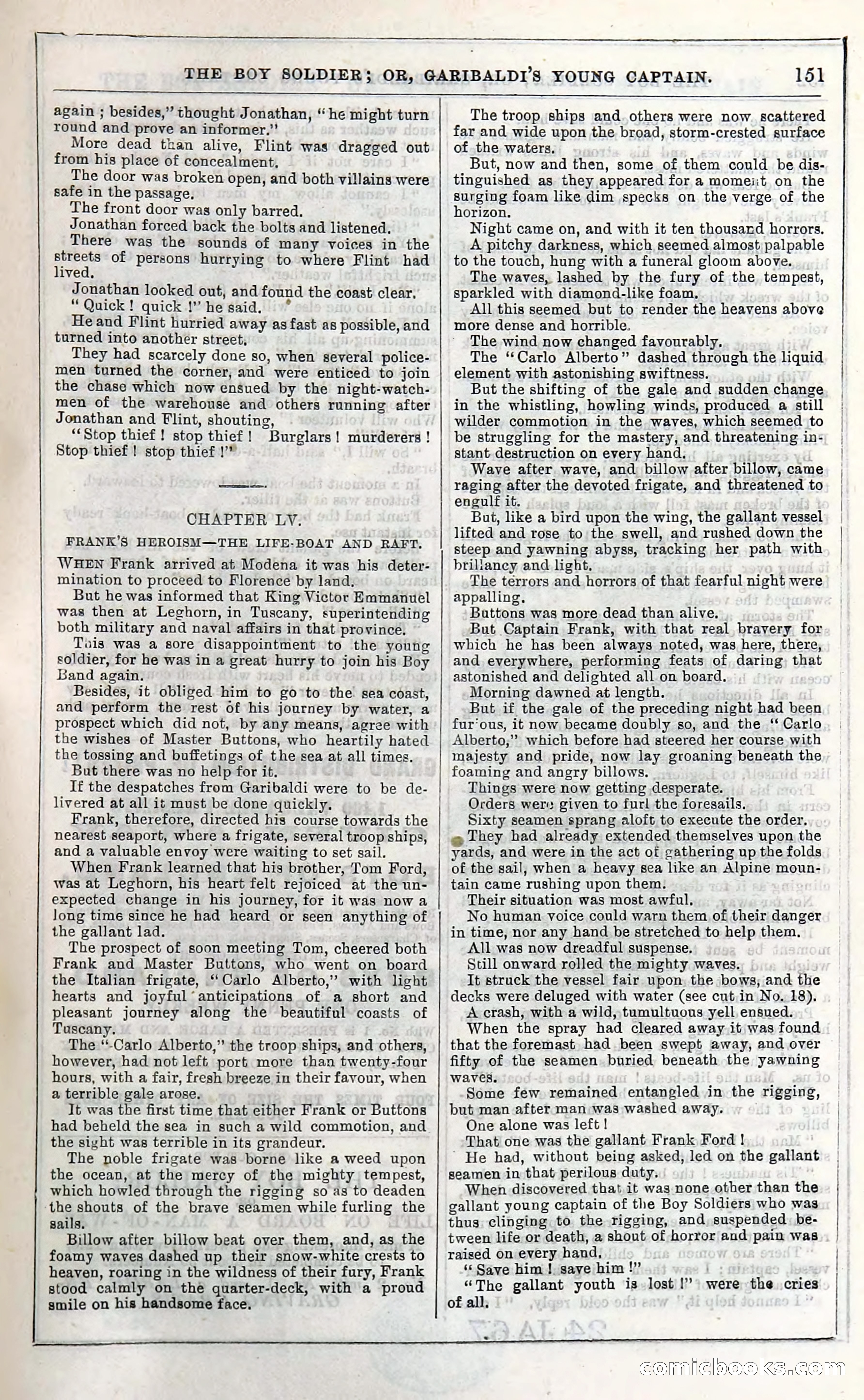 The Boy Soldier; Or, Garibaldi's Young Captain — page 157 of 390