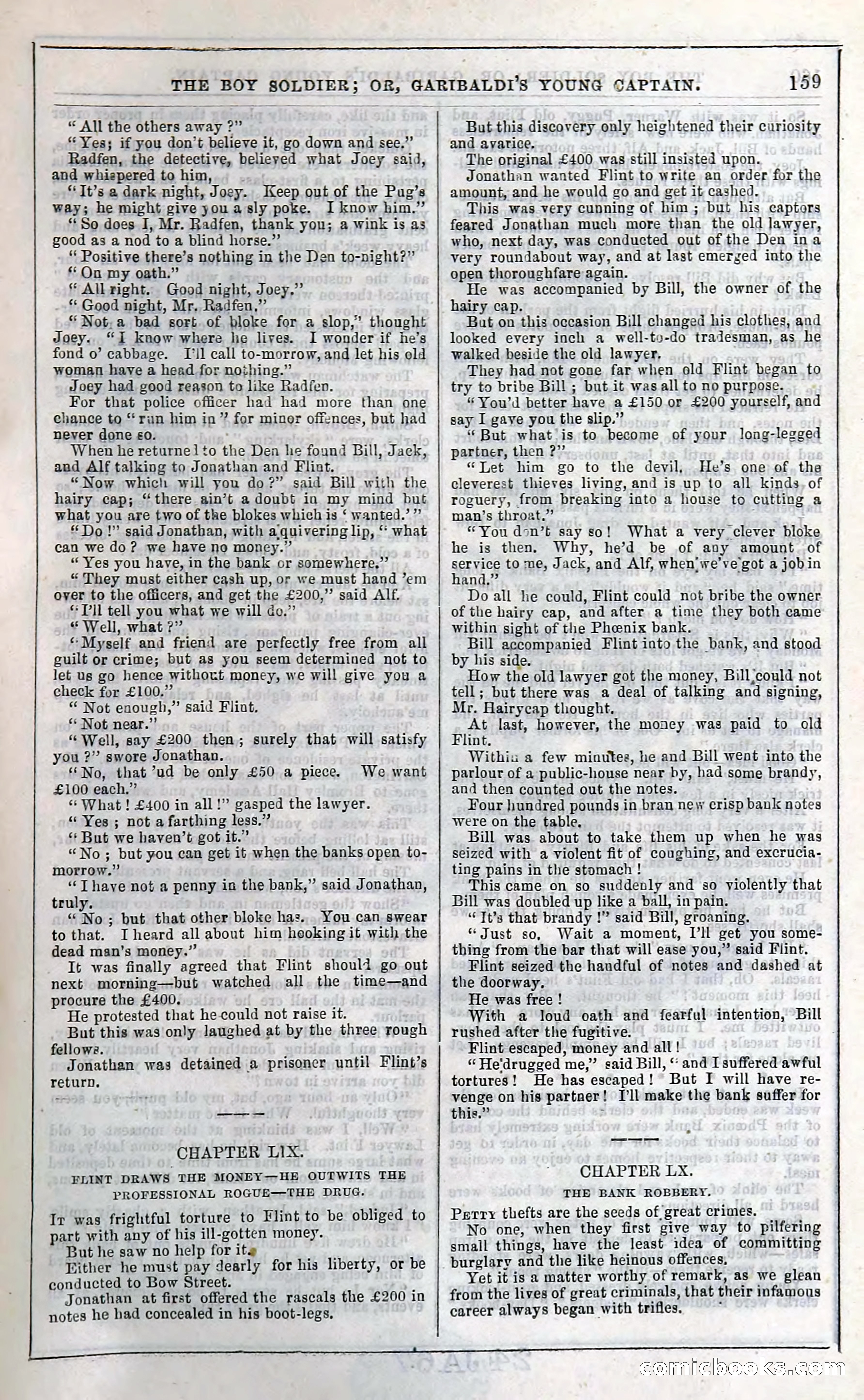 The Boy Soldier; Or, Garibaldi's Young Captain — page 165 of 390
