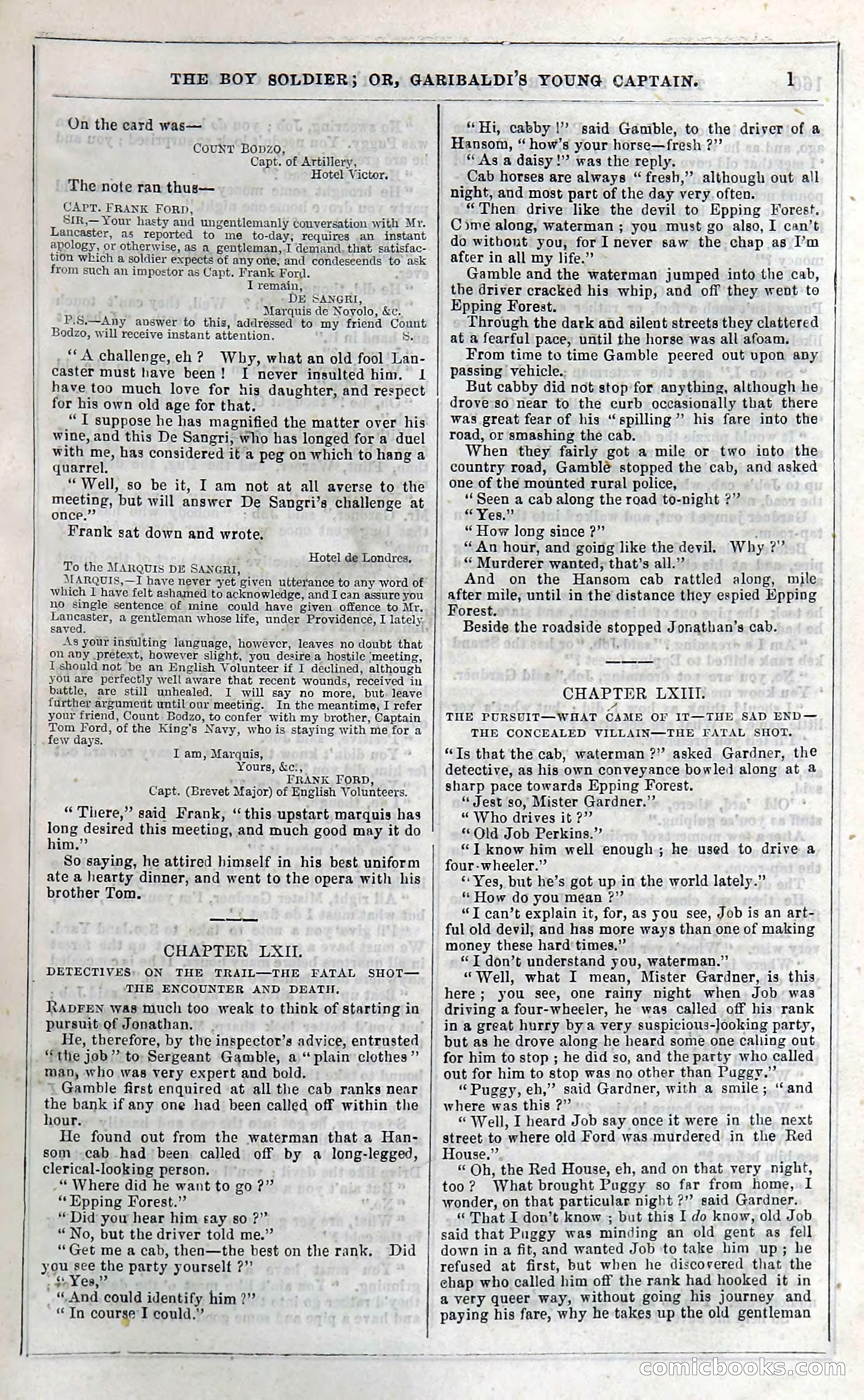 The Boy Soldier; Or, Garibaldi's Young Captain — page 171 of 390