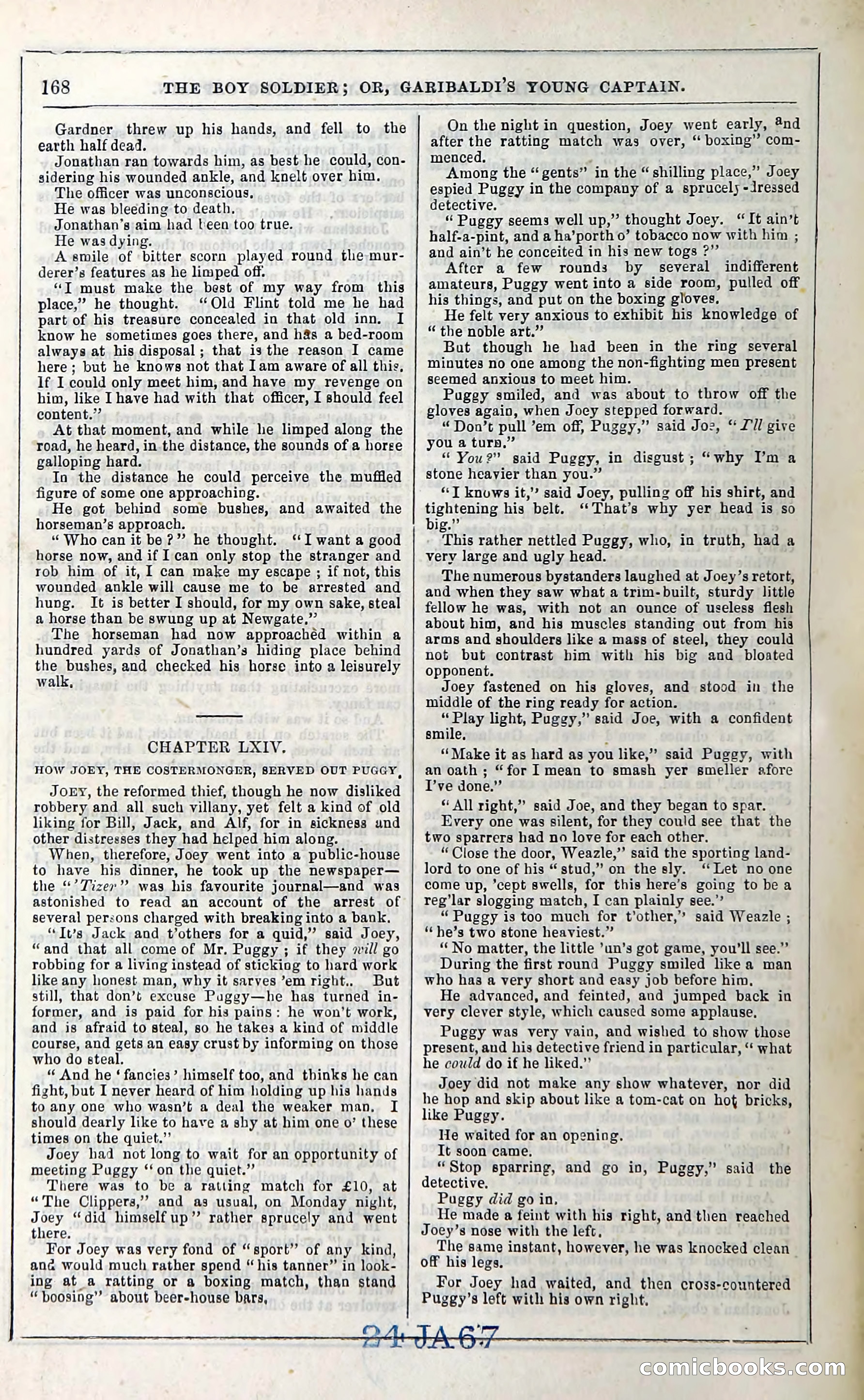 The Boy Soldier; Or, Garibaldi's Young Captain — page 174 of 390