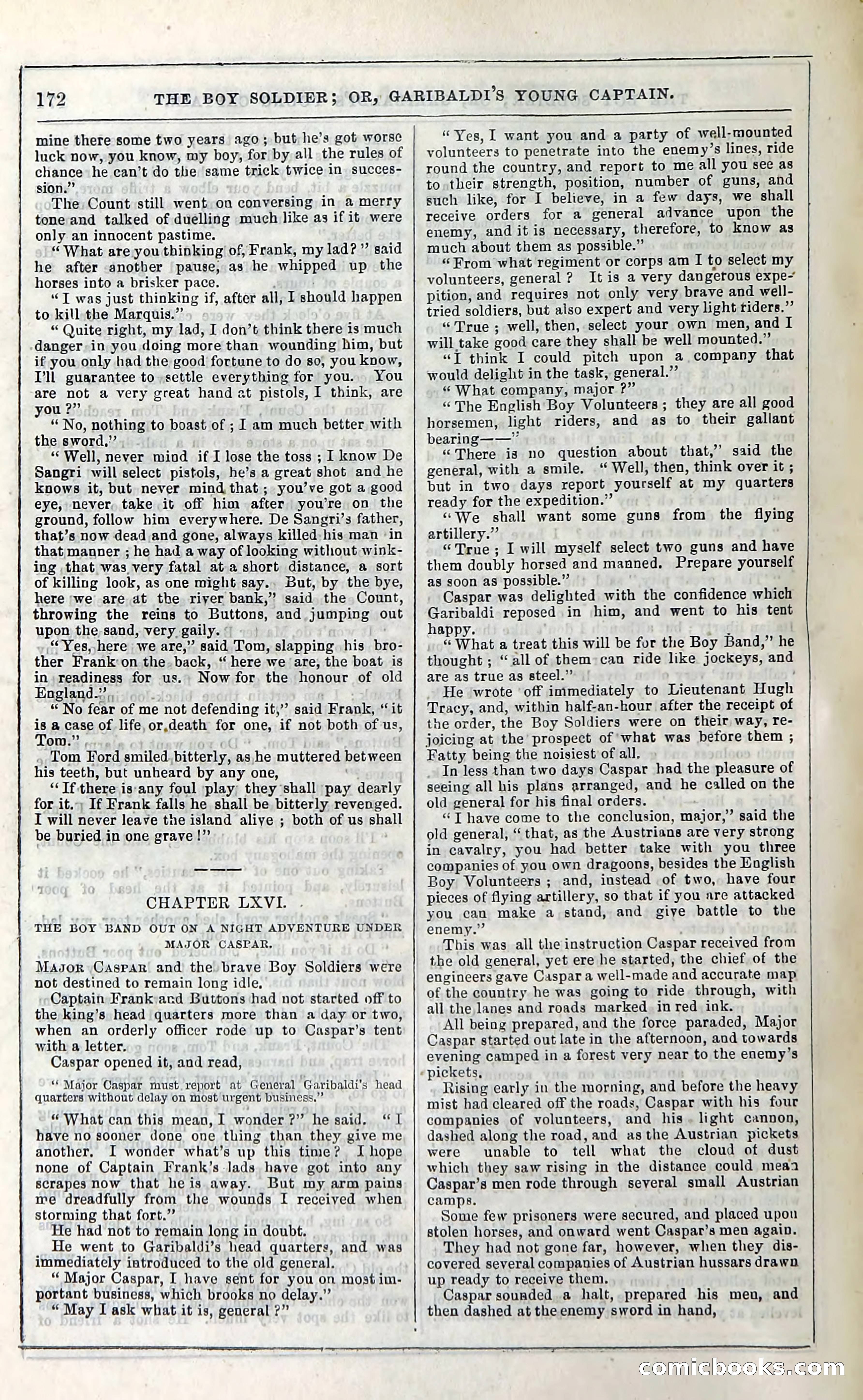 The Boy Soldier; Or, Garibaldi's Young Captain — page 178 of 390