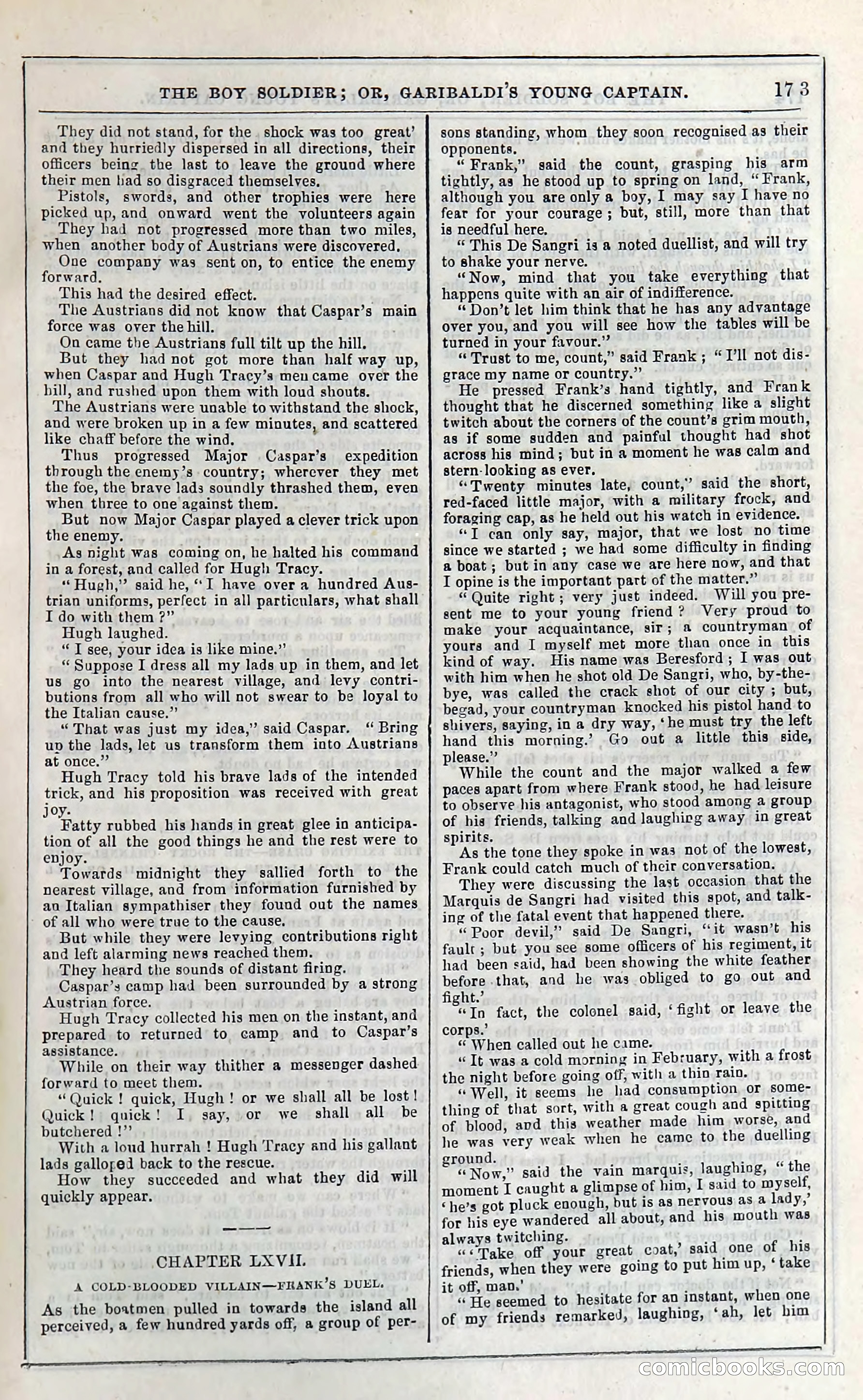 The Boy Soldier; Or, Garibaldi's Young Captain — page 179 of 390