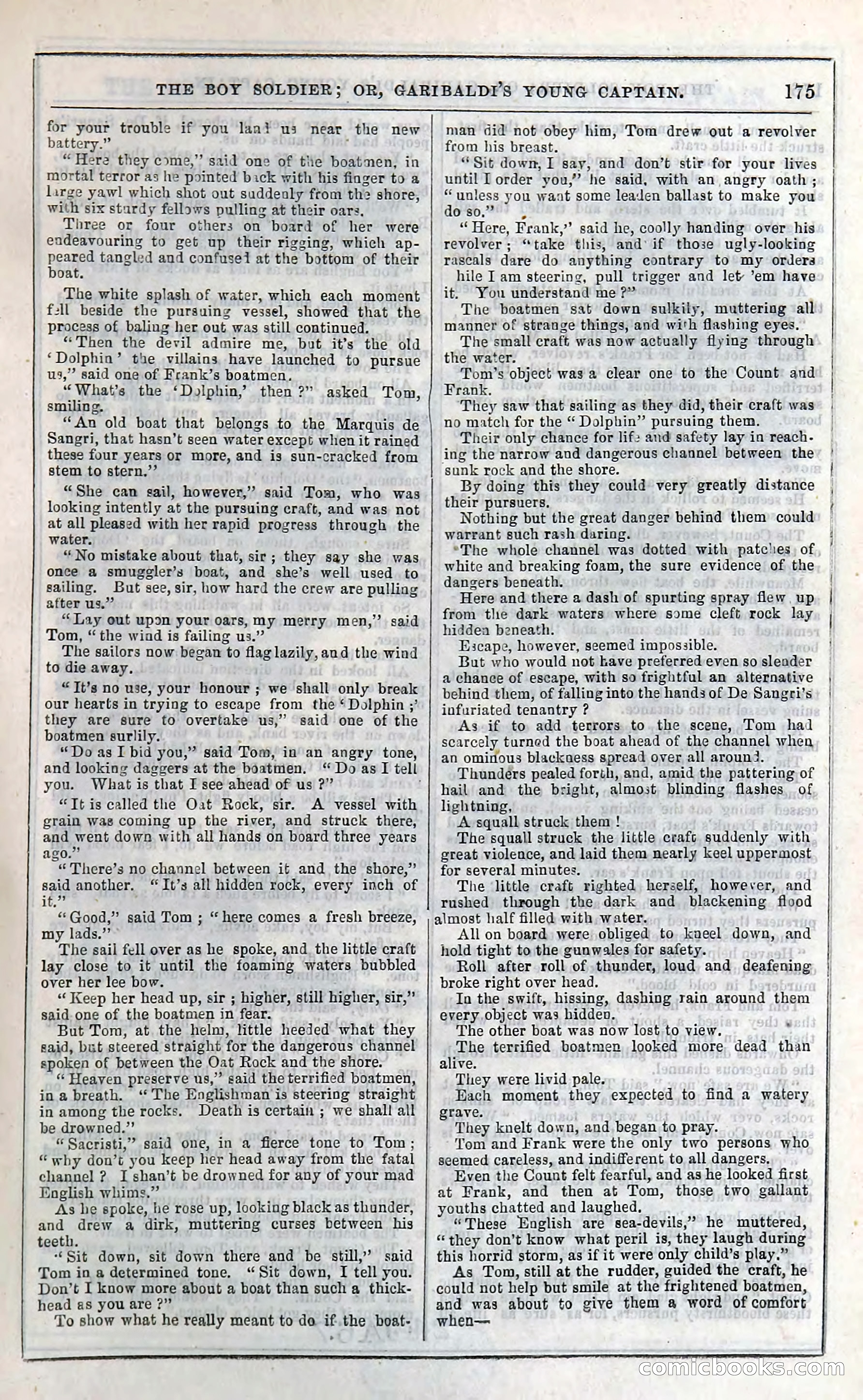 The Boy Soldier; Or, Garibaldi's Young Captain — page 181 of 390