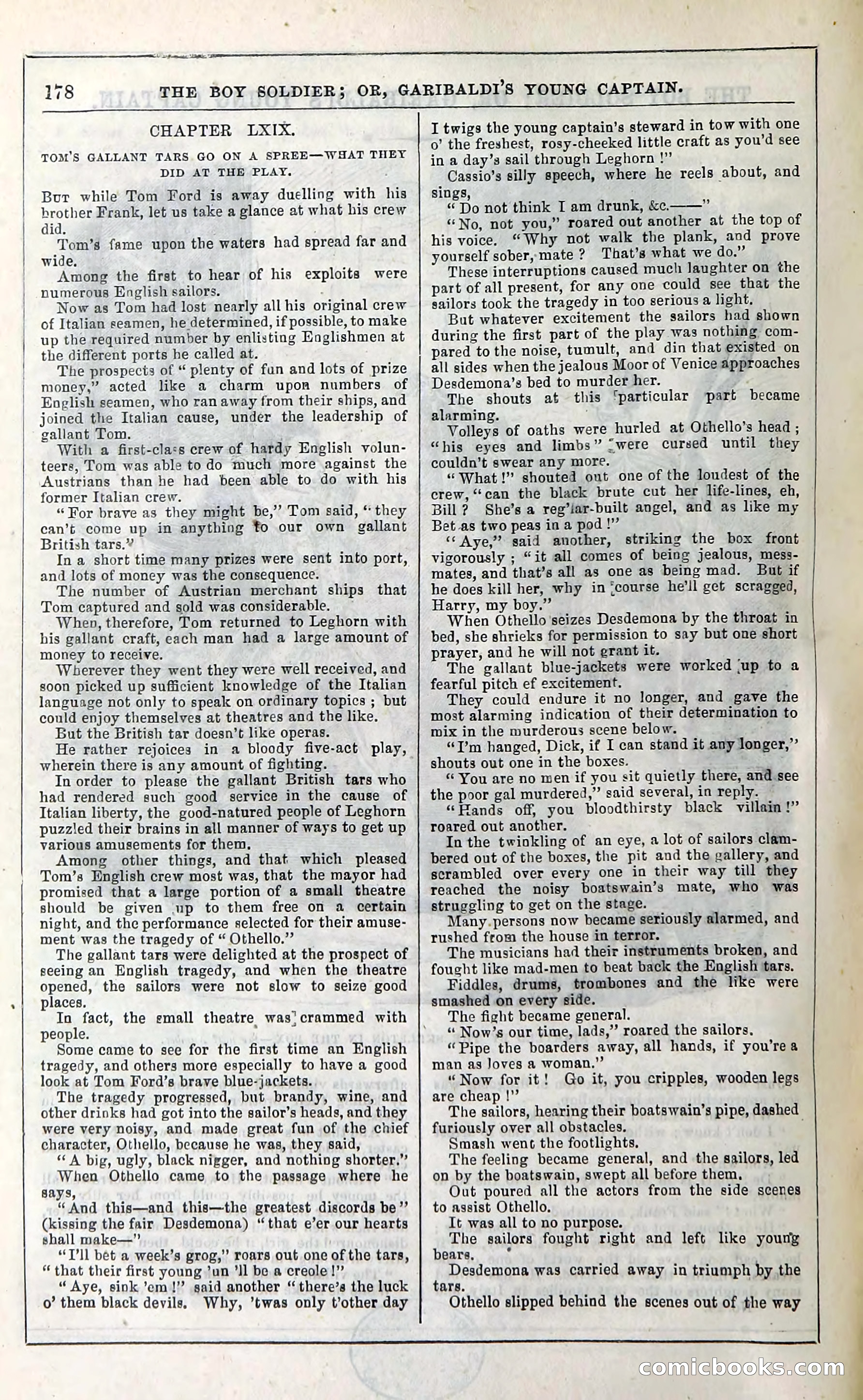 The Boy Soldier; Or, Garibaldi's Young Captain — page 184 of 390