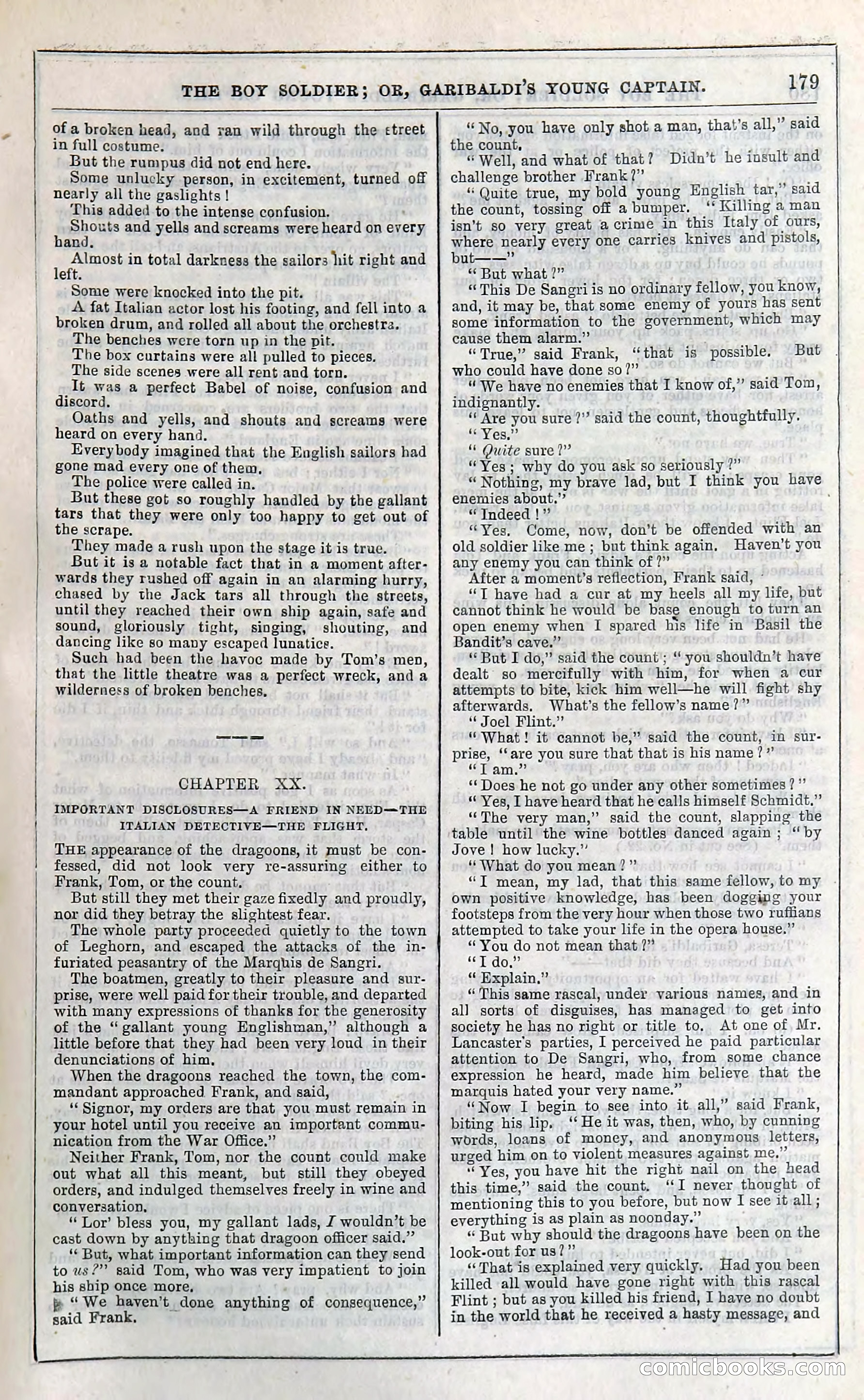 The Boy Soldier; Or, Garibaldi's Young Captain — page 185 of 390