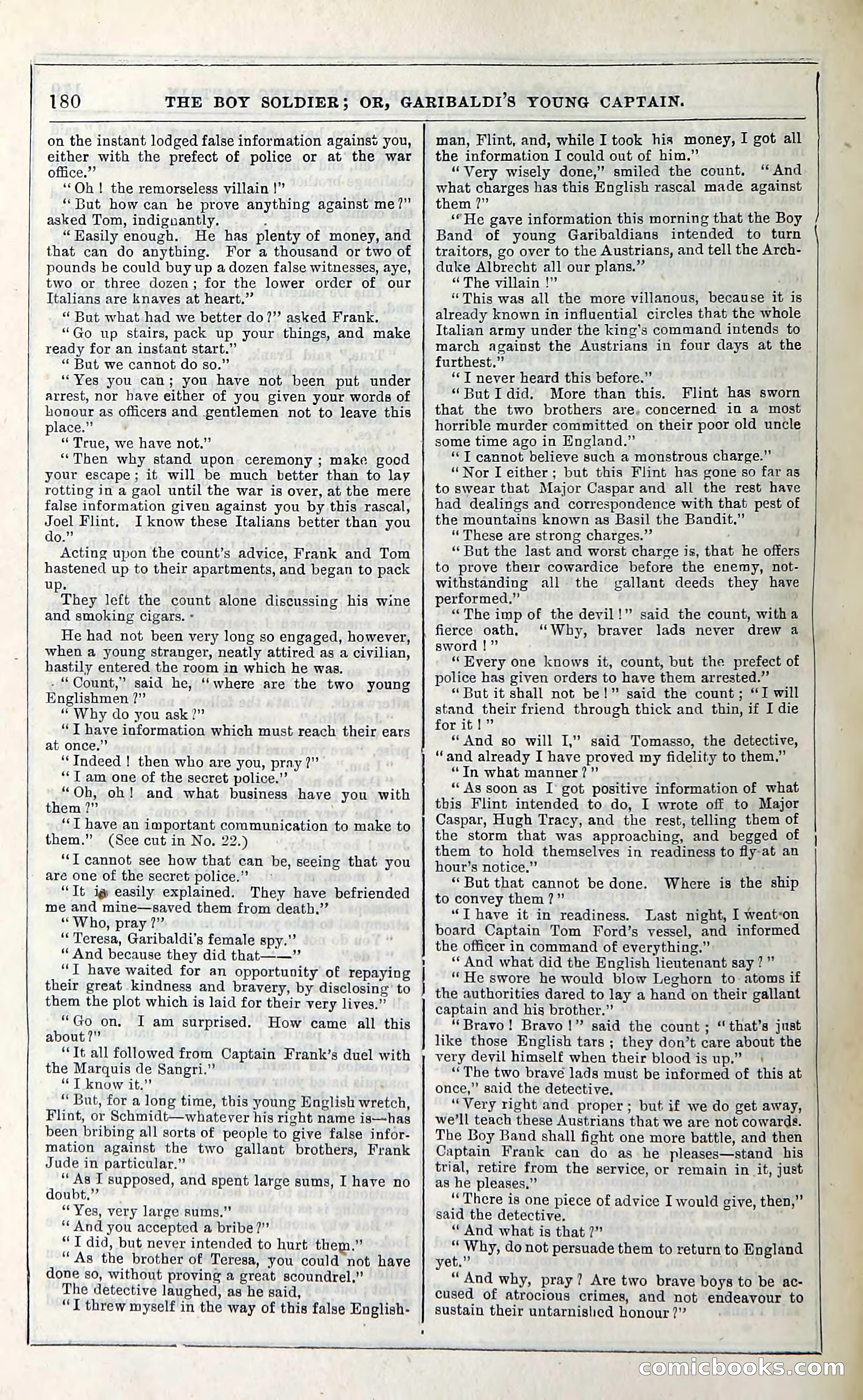 The Boy Soldier; Or, Garibaldi's Young Captain — page 186 of 390