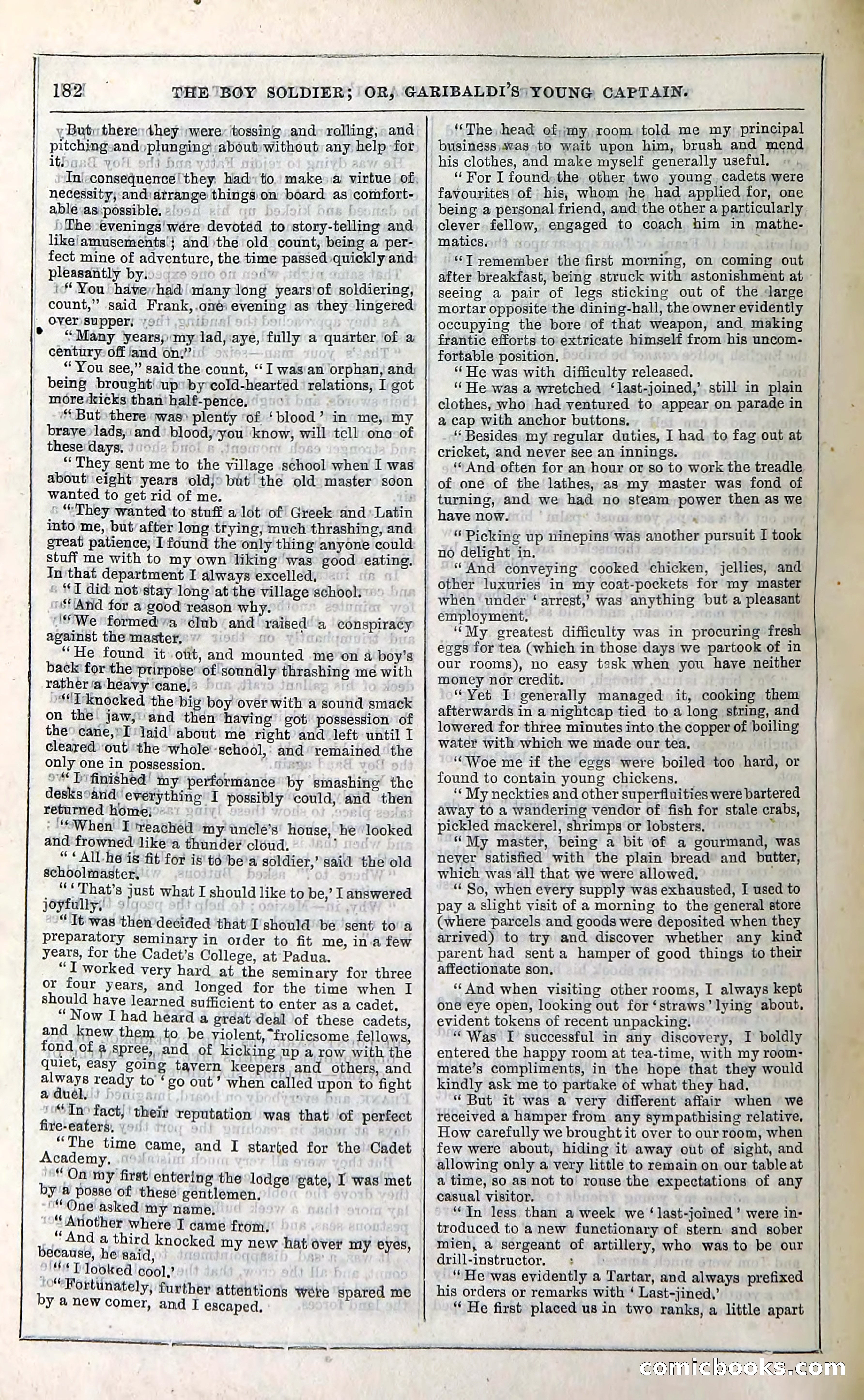 The Boy Soldier; Or, Garibaldi's Young Captain — page 188 of 390